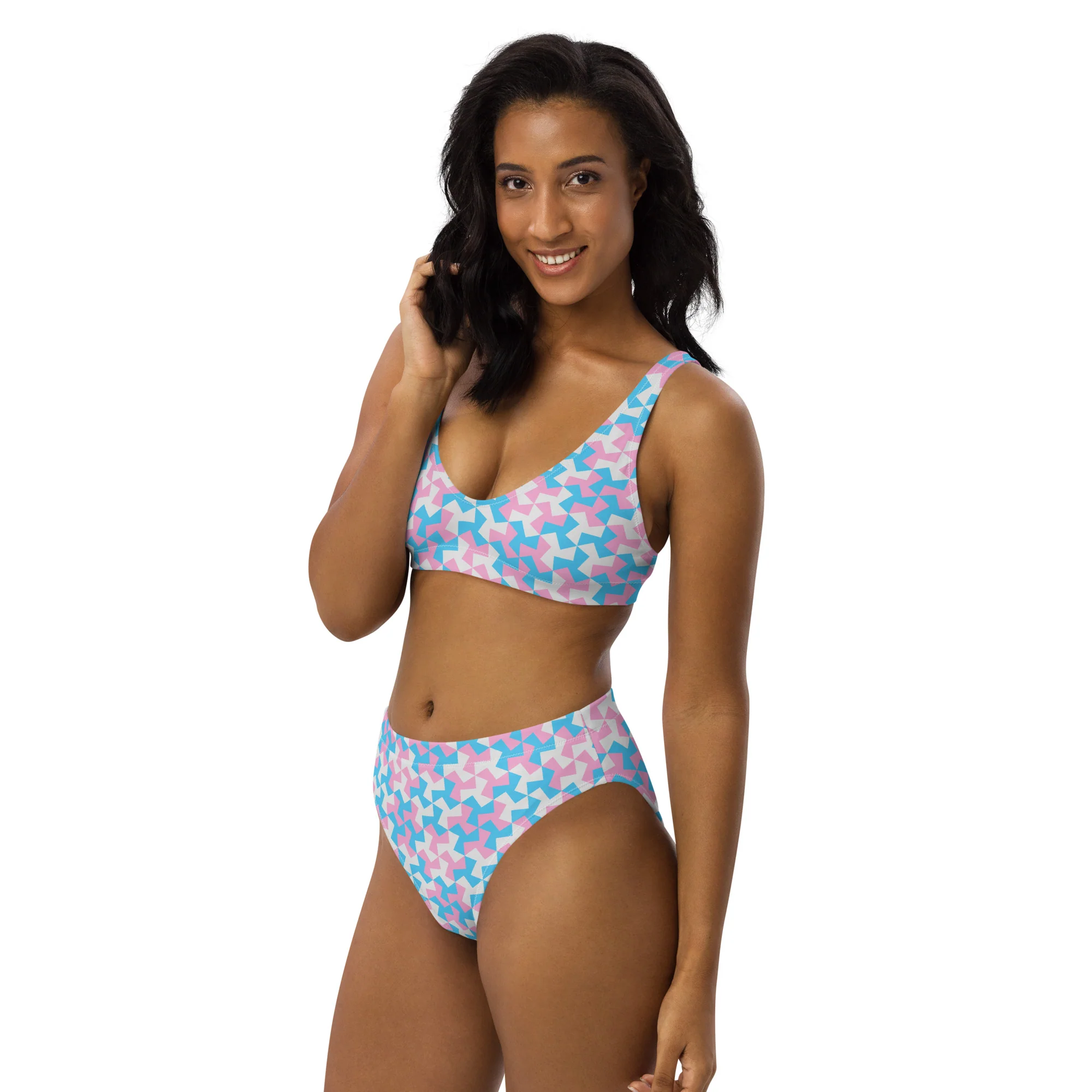 Trans Pattern X High-Waisted Bikini - Image 6