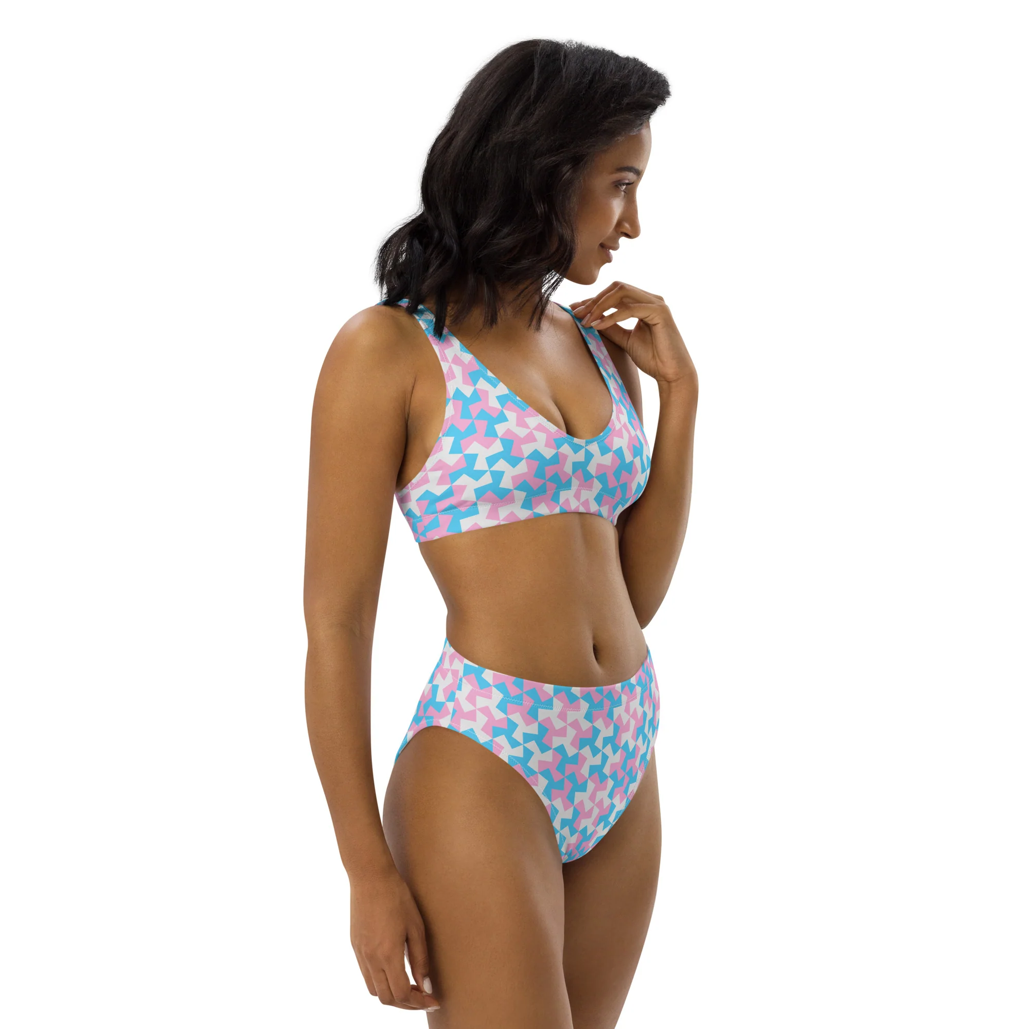 Trans Pattern X High-Waisted Bikini - Image 7
