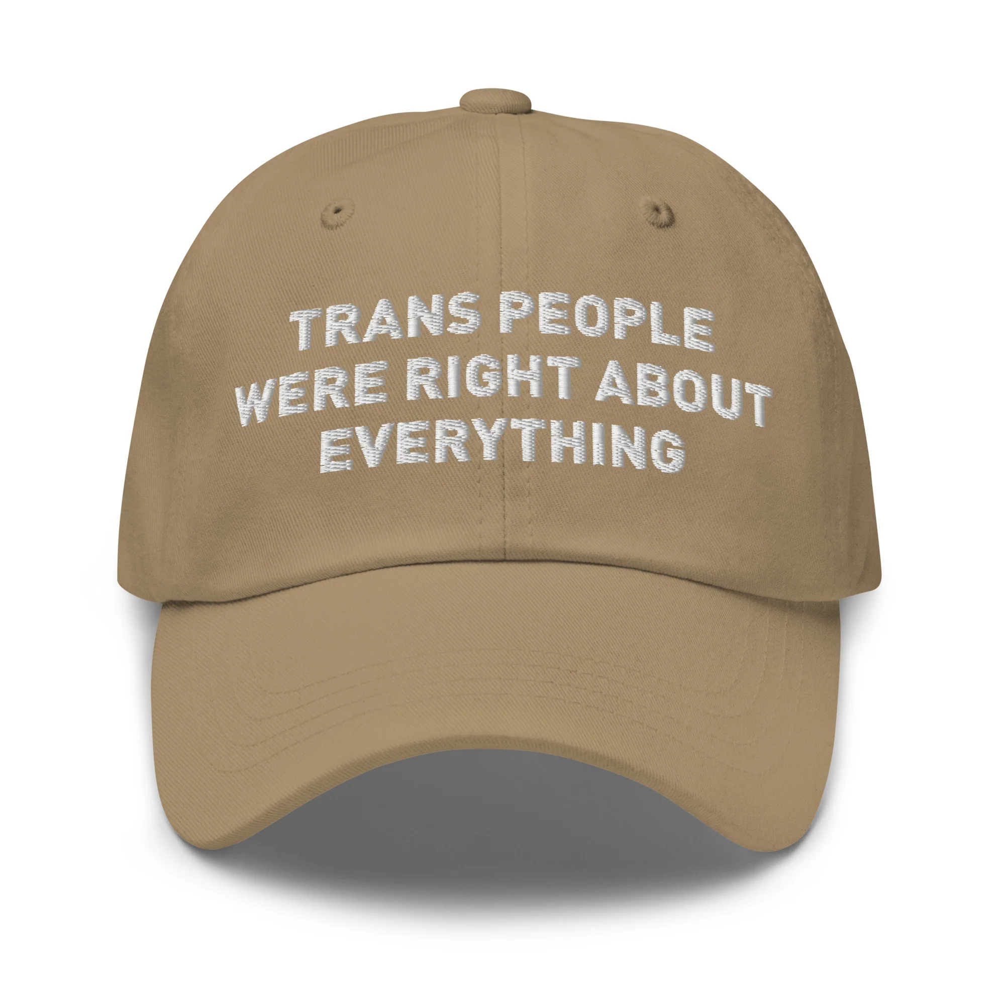 Trans People Were Right About Everything Baseball Cap - Image 10