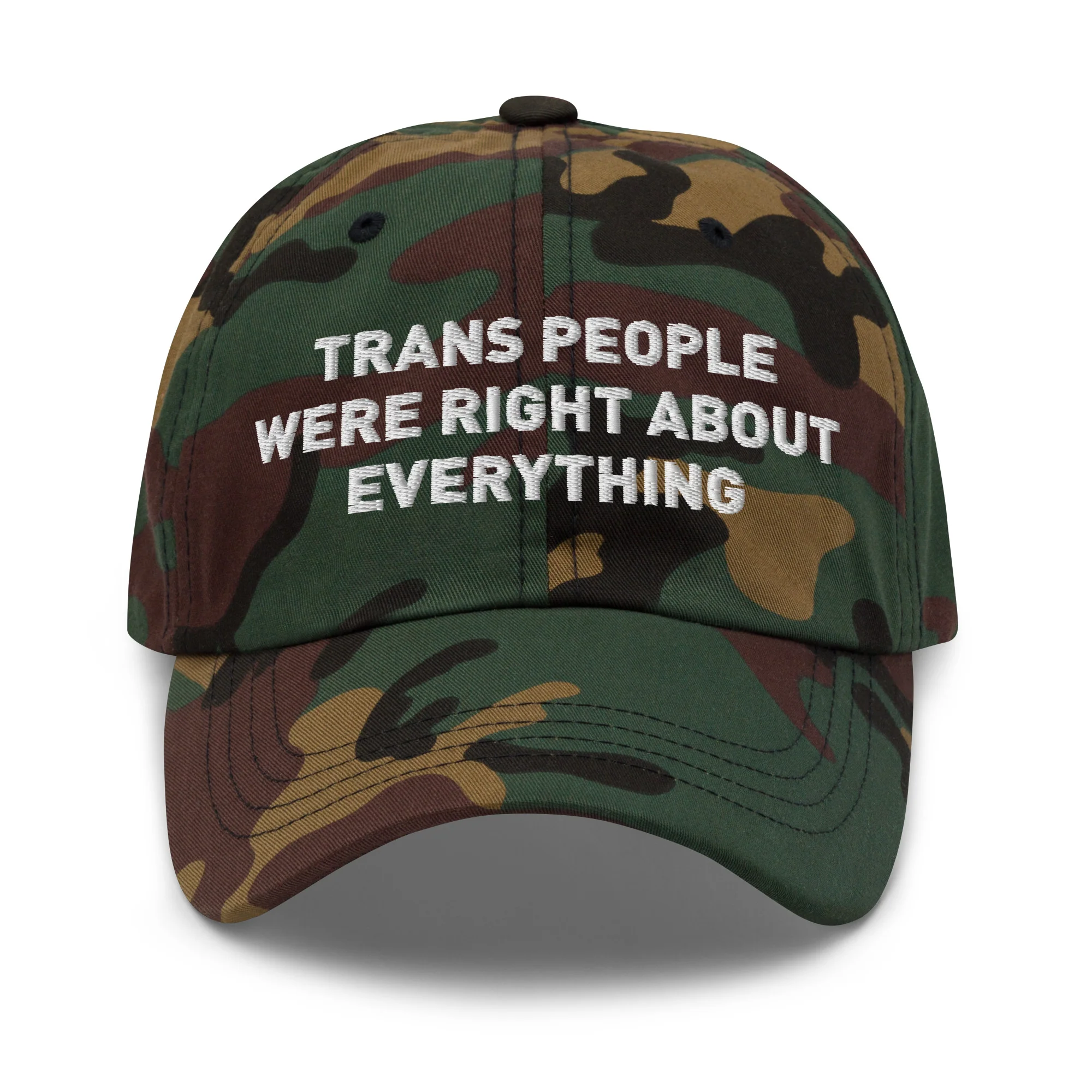 Trans People Were Right About Everything Baseball Cap - Image 9