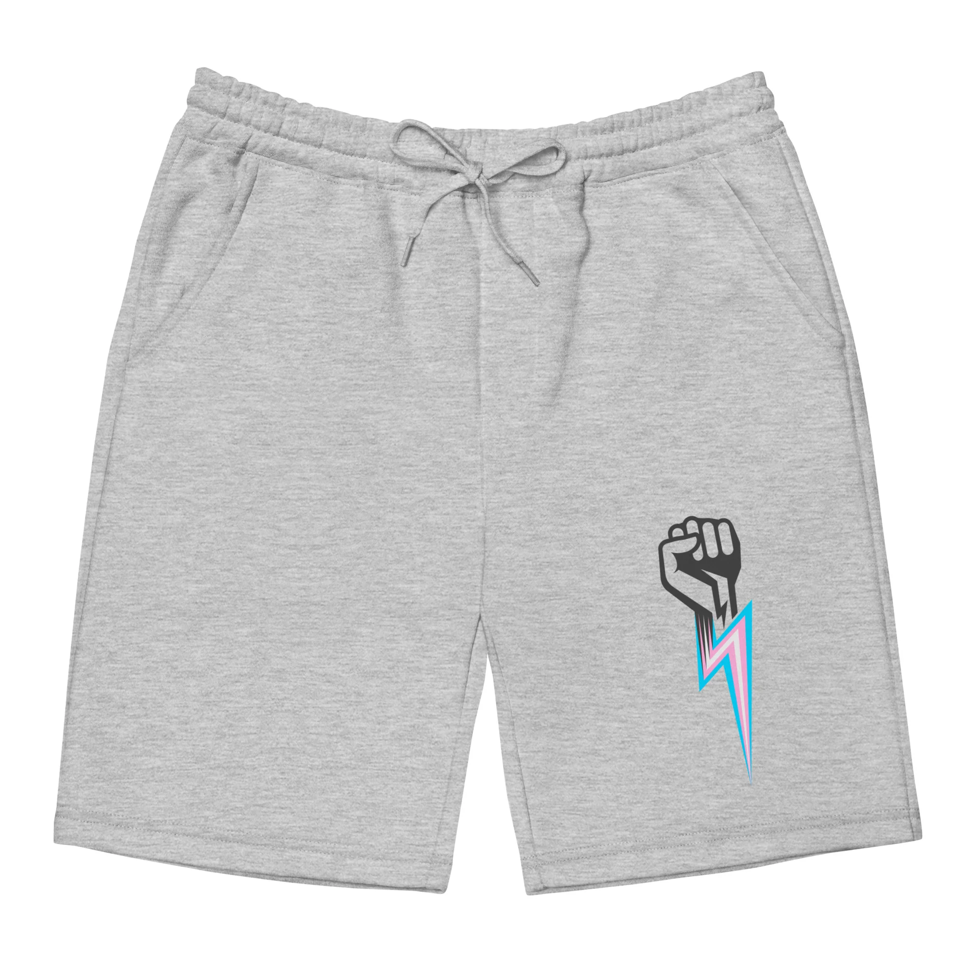 Trans Pride Fist Punch Fleece Shorts - Image 2