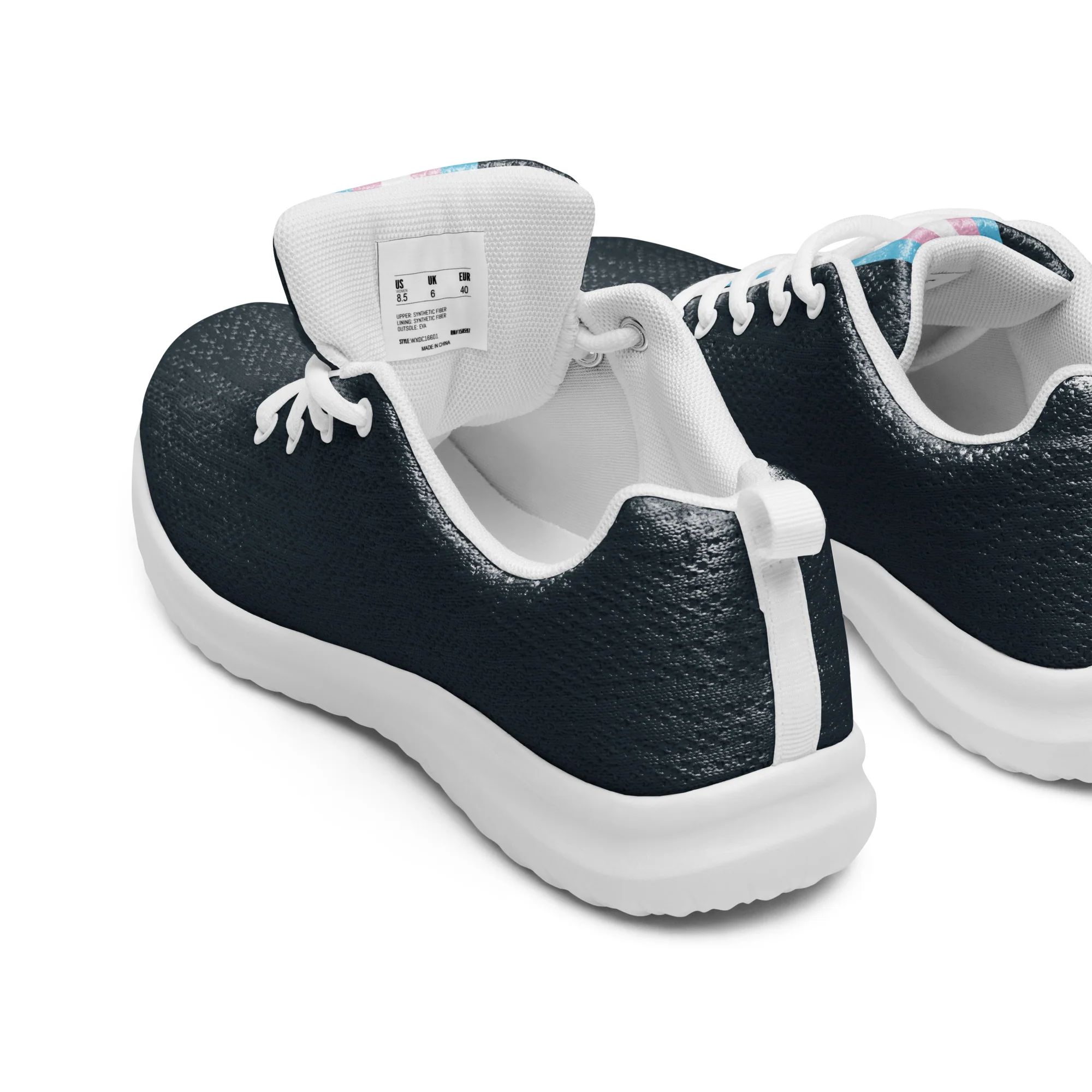 Trans Pride Flag Dark Blue Trainers (male sizes) - Image 10