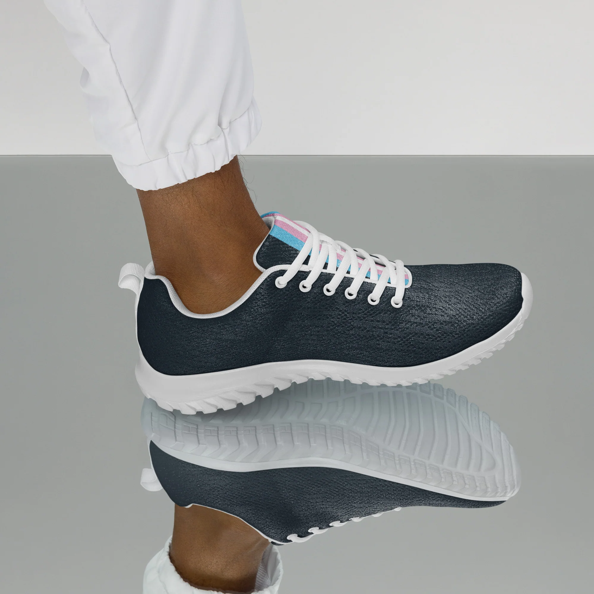 Trans Pride Flag Dark Blue Trainers (male sizes) - Image 9