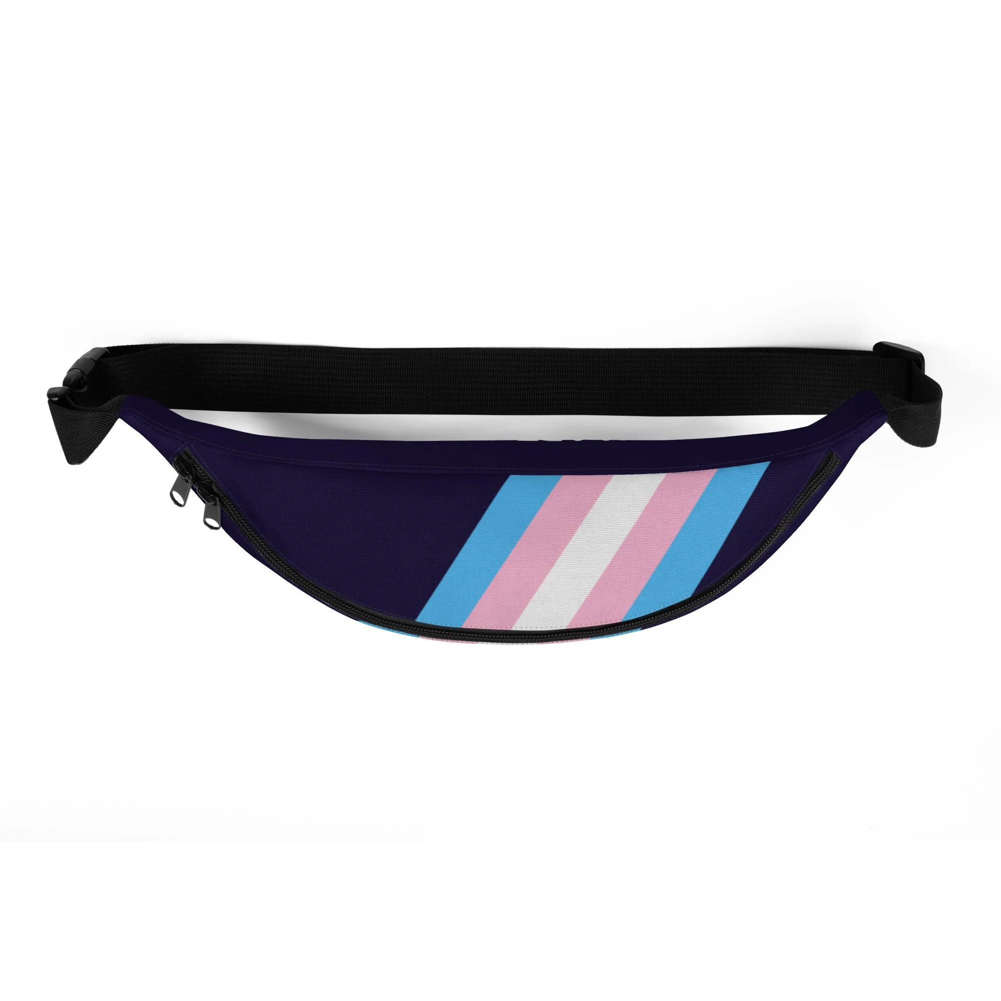 Trans Pride Flag Diagonal Fanny Pack/Bum Bag - Image 4