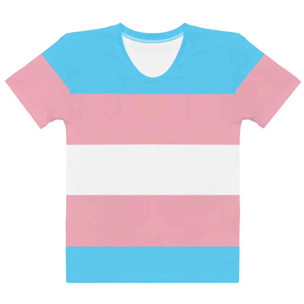 Trans Pride Flag Fitted T-shirt