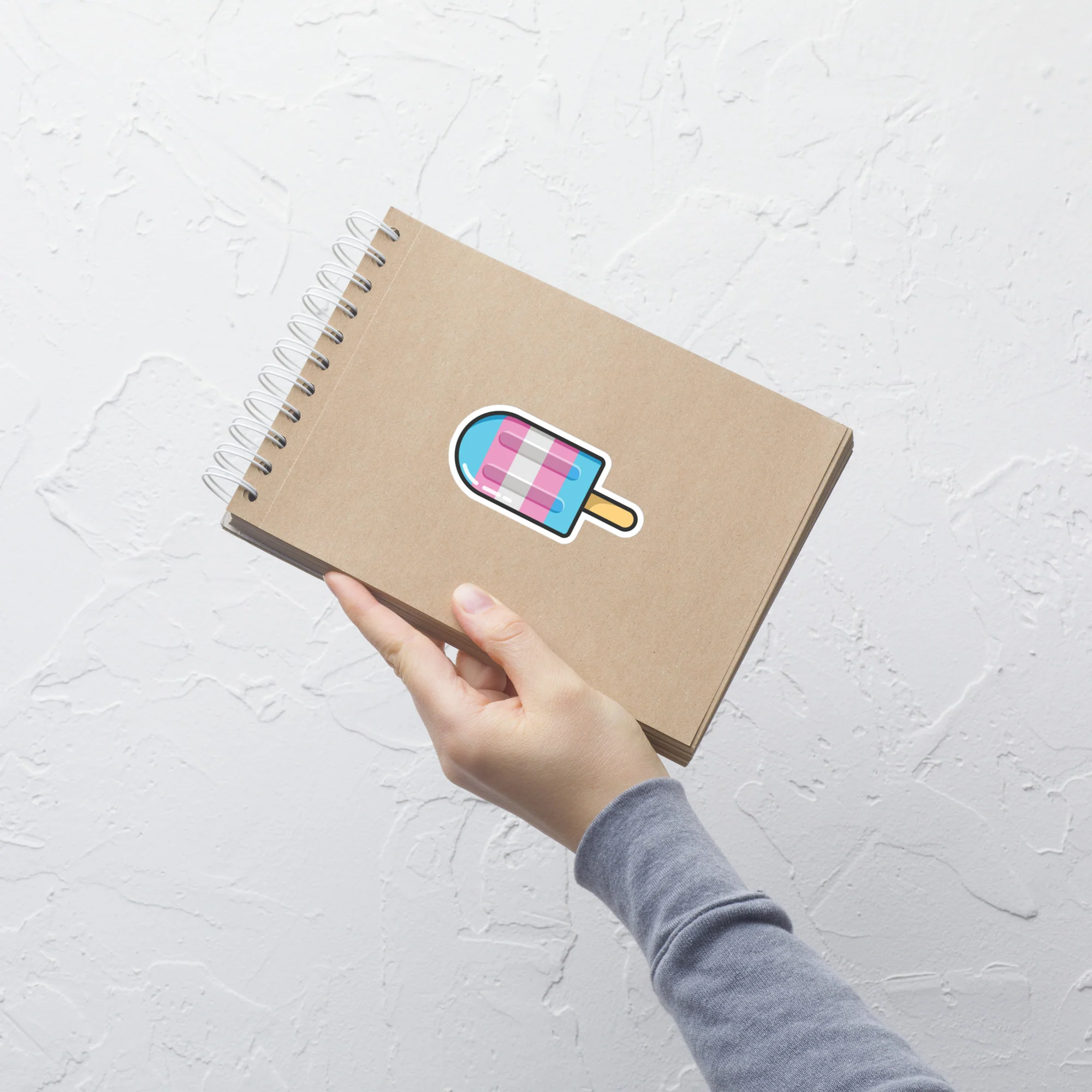 Trans Pride Flag Ice Pop Sticker - Image 4