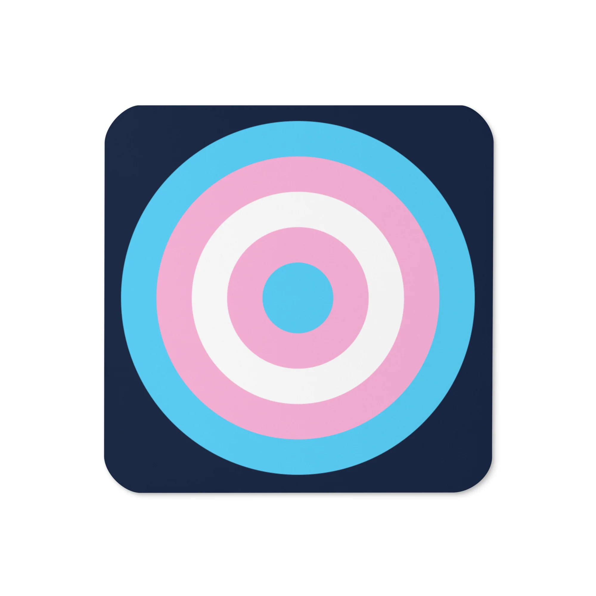 Trans Pride Flag Roundel Coaster