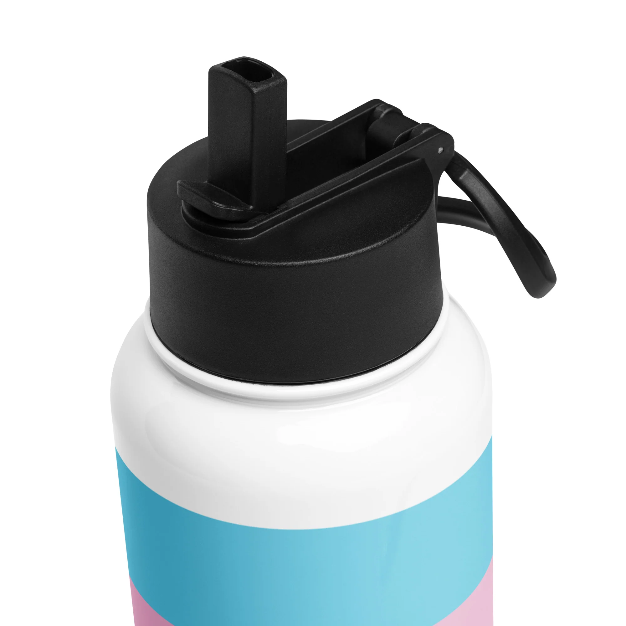 Trans Pride Flag Stainless Steel Water Bottle - Image 5