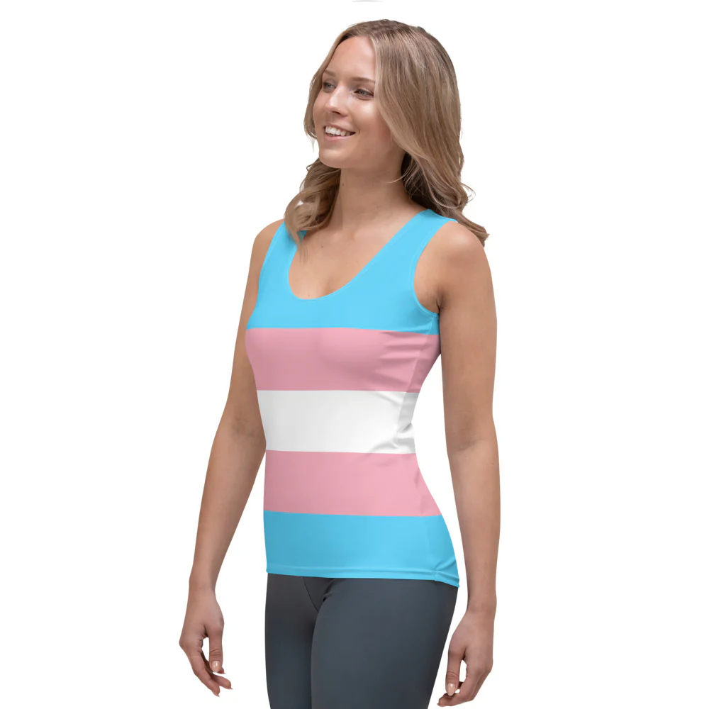 Trans Pride Flag Fitted Vest - Image 3