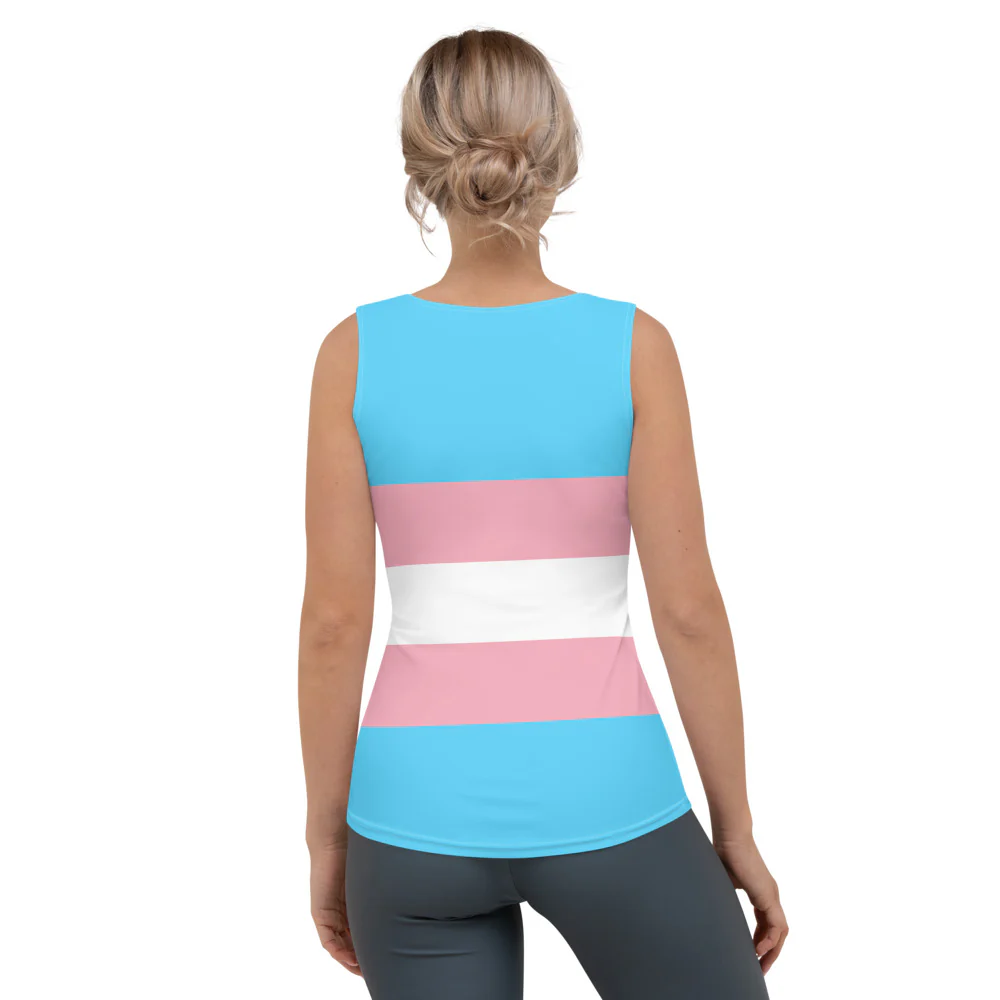 Trans Pride Flag Fitted Vest - Image 4