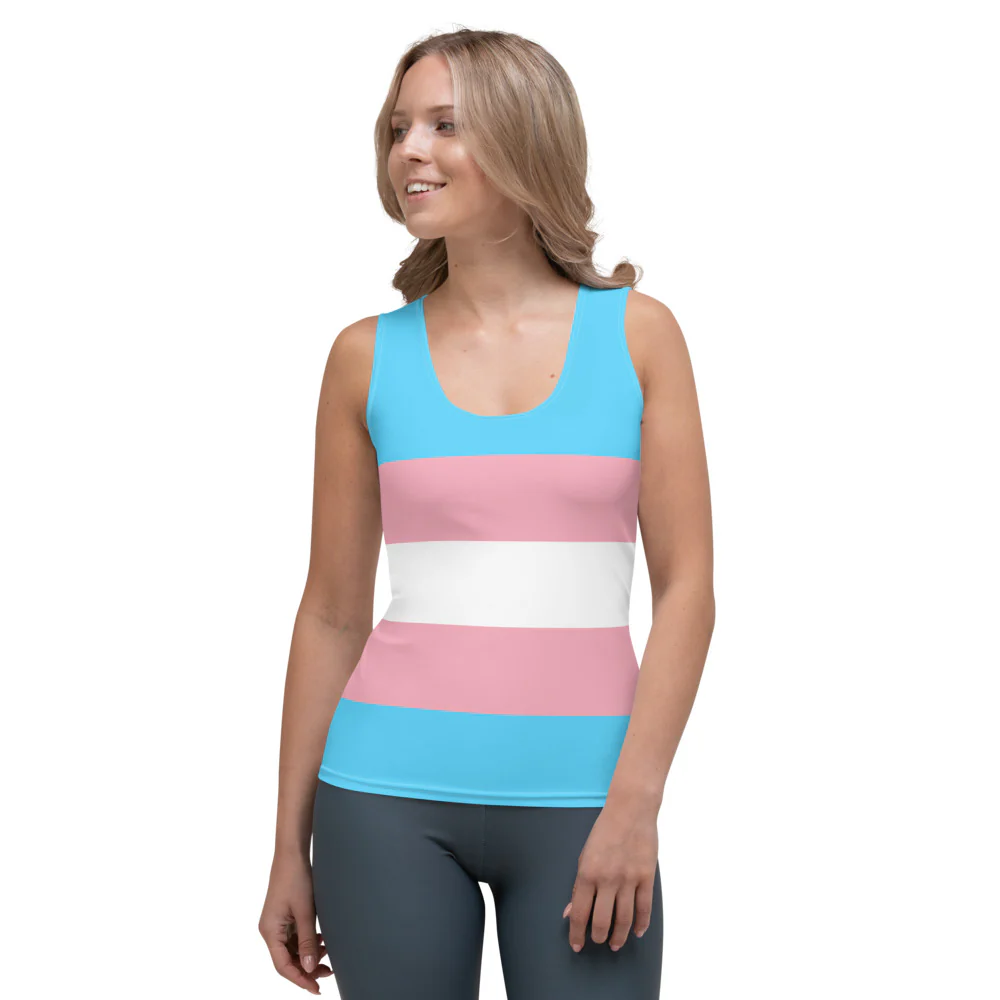 Trans Pride Flag Fitted Vest - Image 5