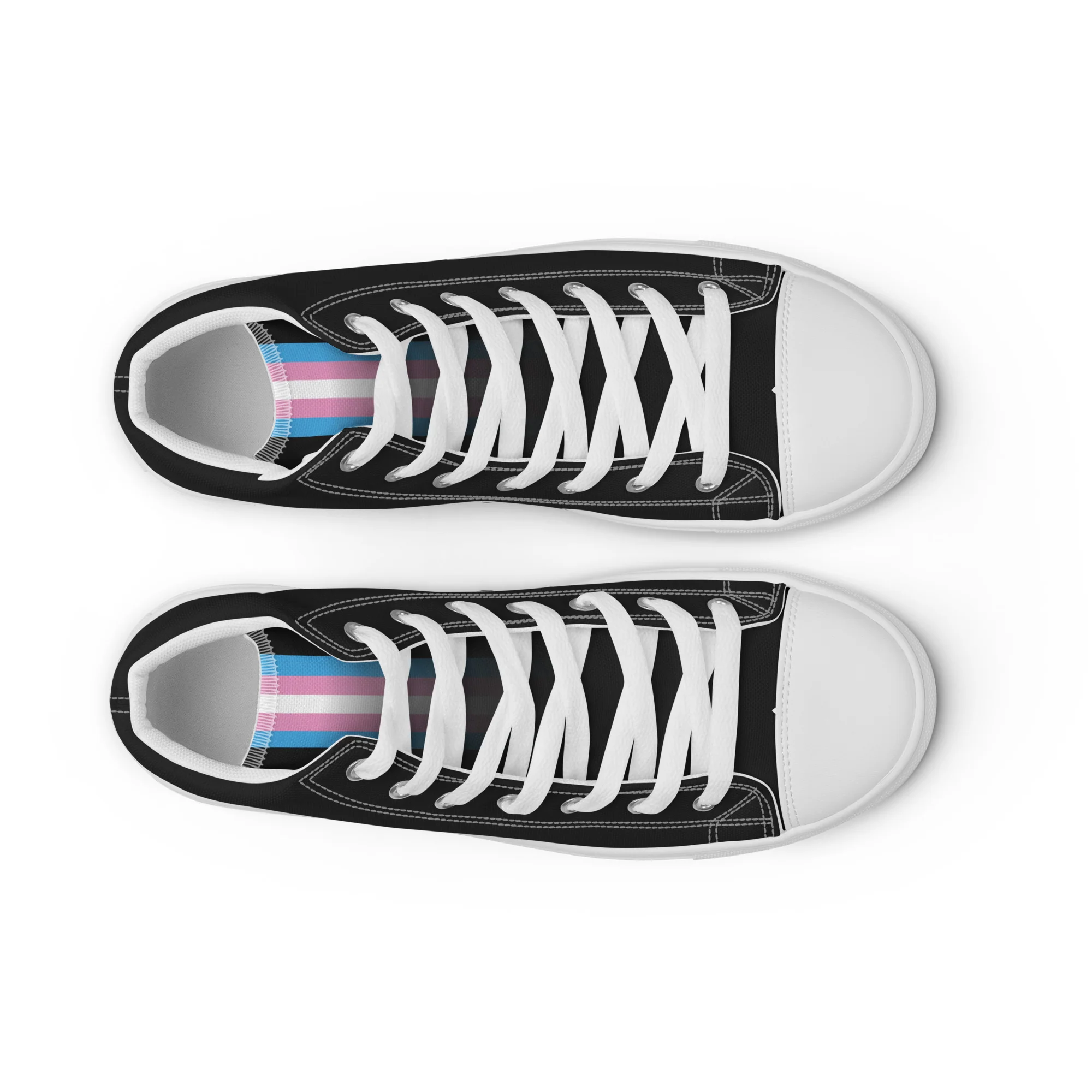 Trans Pride High Top Trainers (male sizes) - Image 9