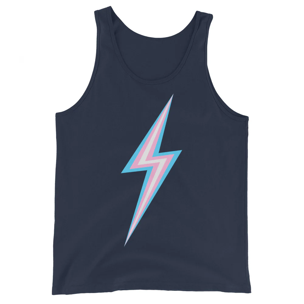 Trans Pride Lightning Tank Top - Image 3