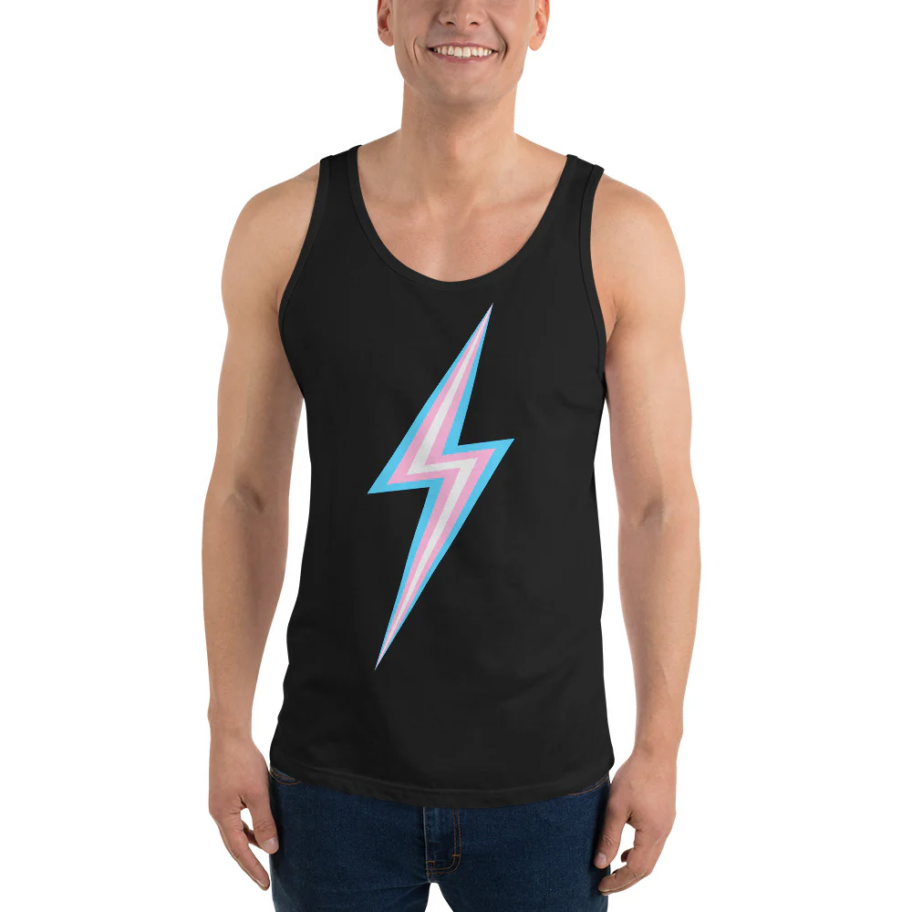 Trans Pride Lightning Tank Top - Image 5