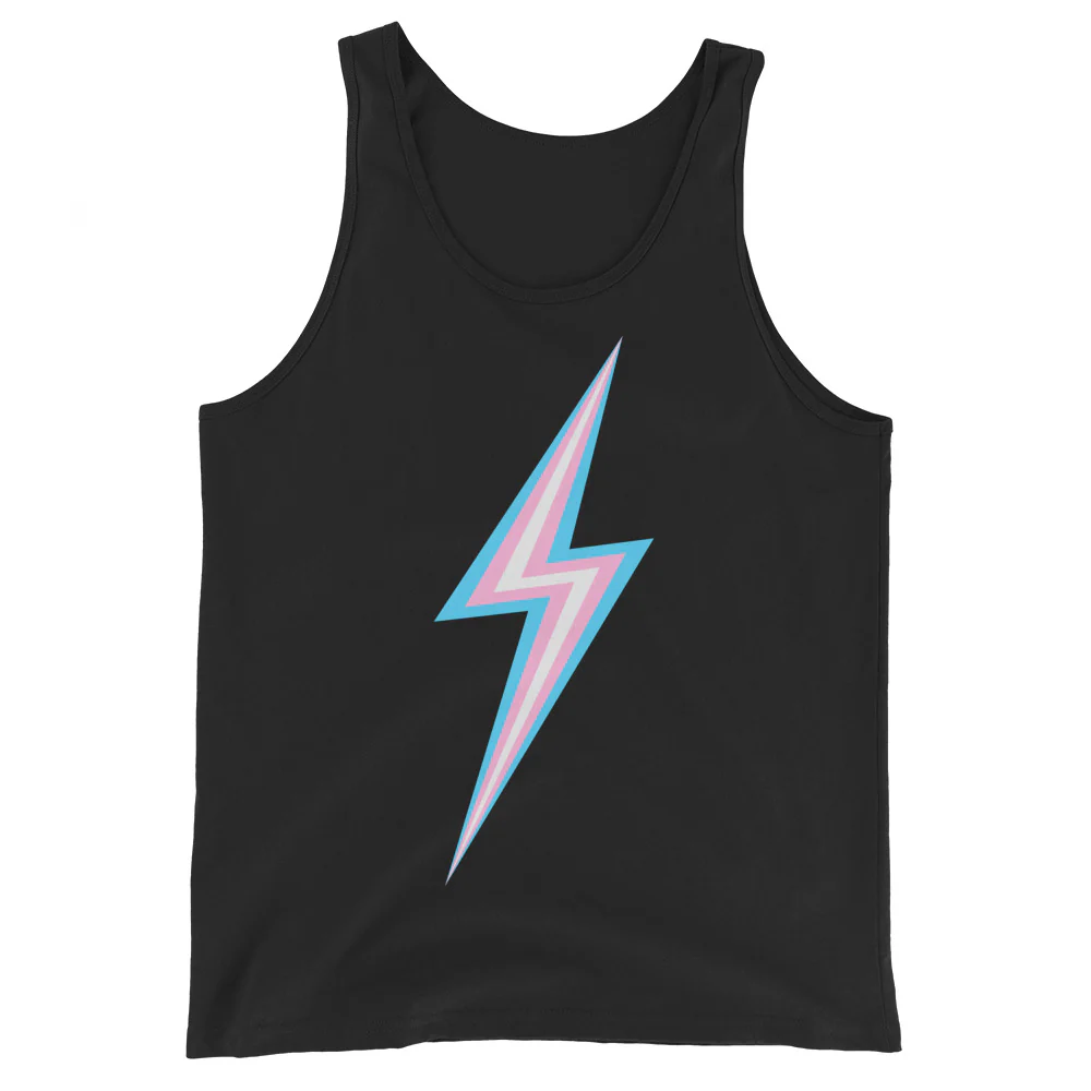 Trans Pride Lightning Tank Top - Image 6