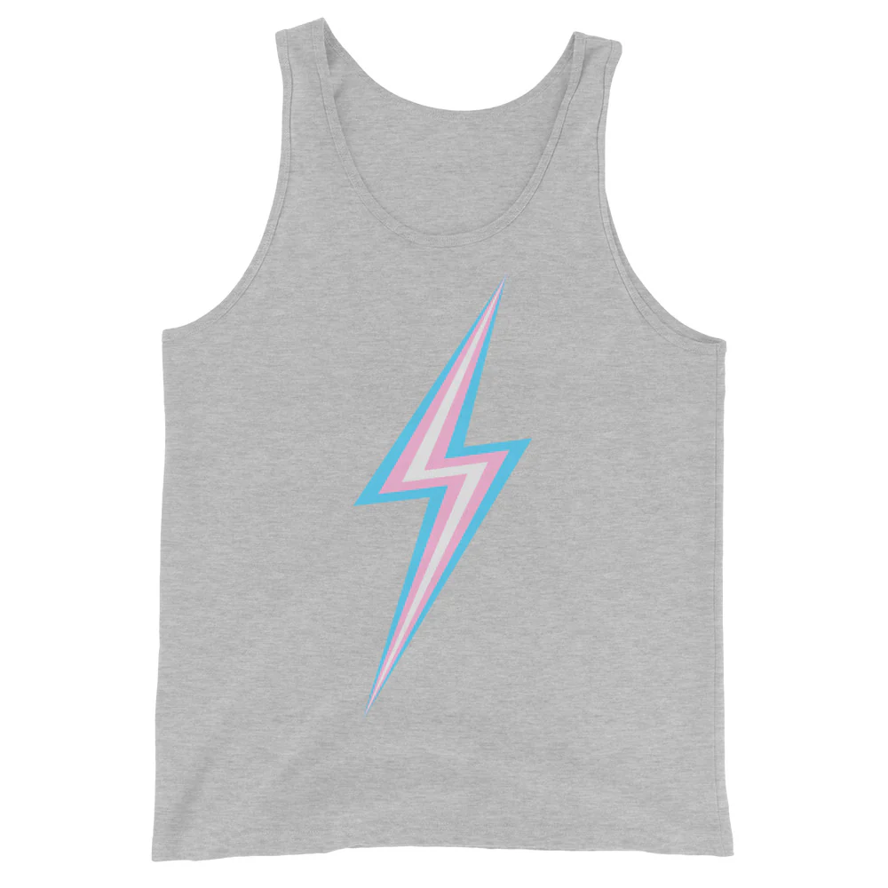 Trans Pride Lightning Tank Top - Image 7