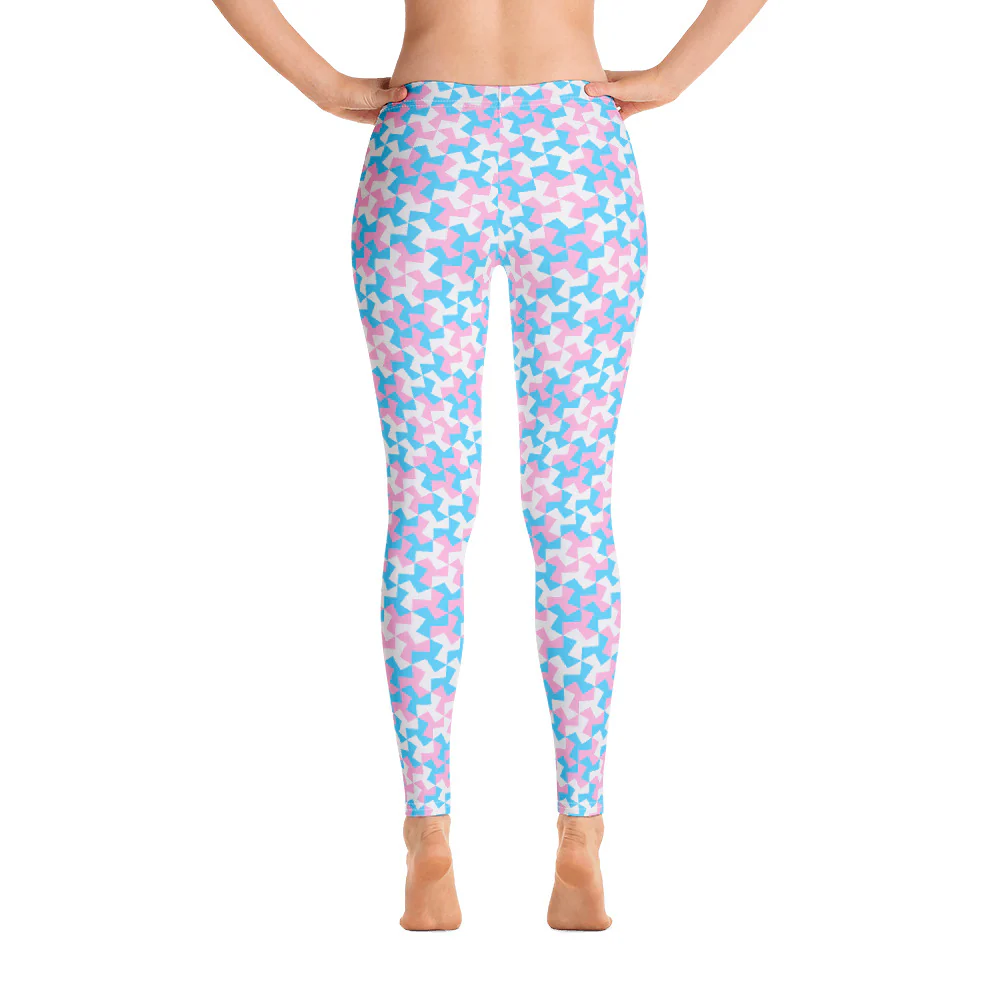 Trans Pride Pattern X Leggings - Image 5