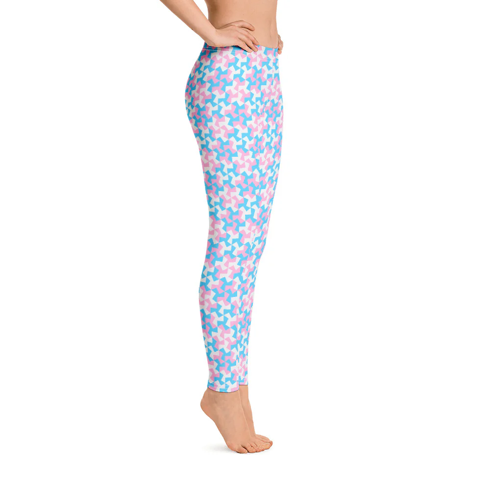 Trans Pride Pattern X Leggings - Image 7