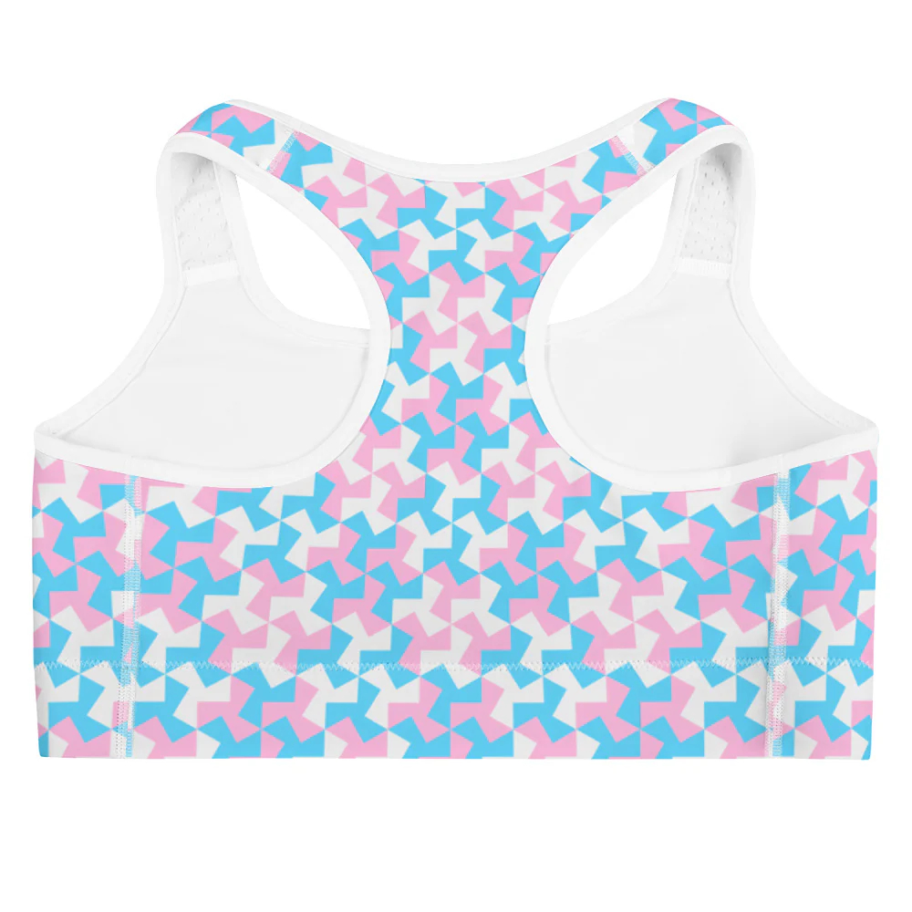 Trans Pride Pattern X Sports bra - Image 2