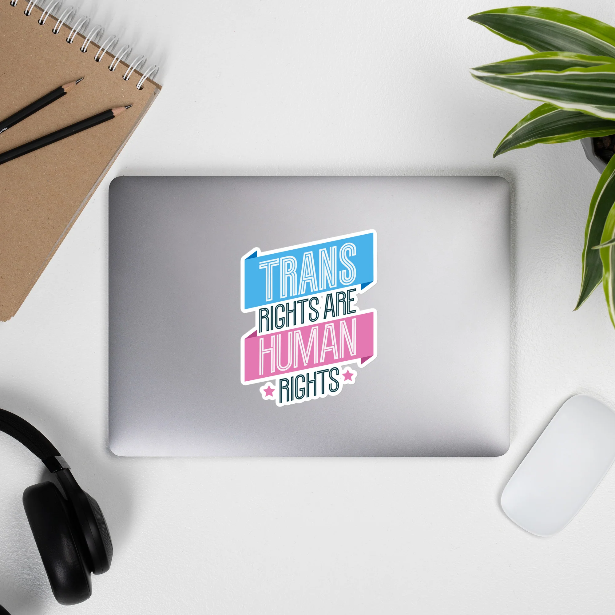 Trans Rights Are Human Rights Banner Sticker - Image 4