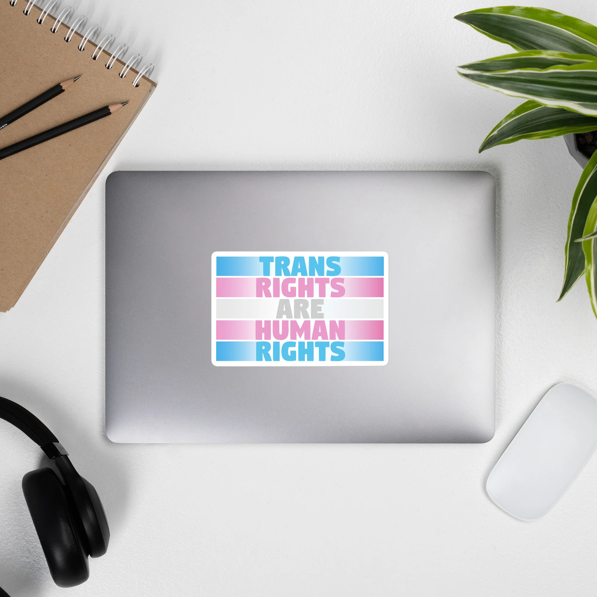 Trans Rights Are Human Rights Fade Sticker - Image 2