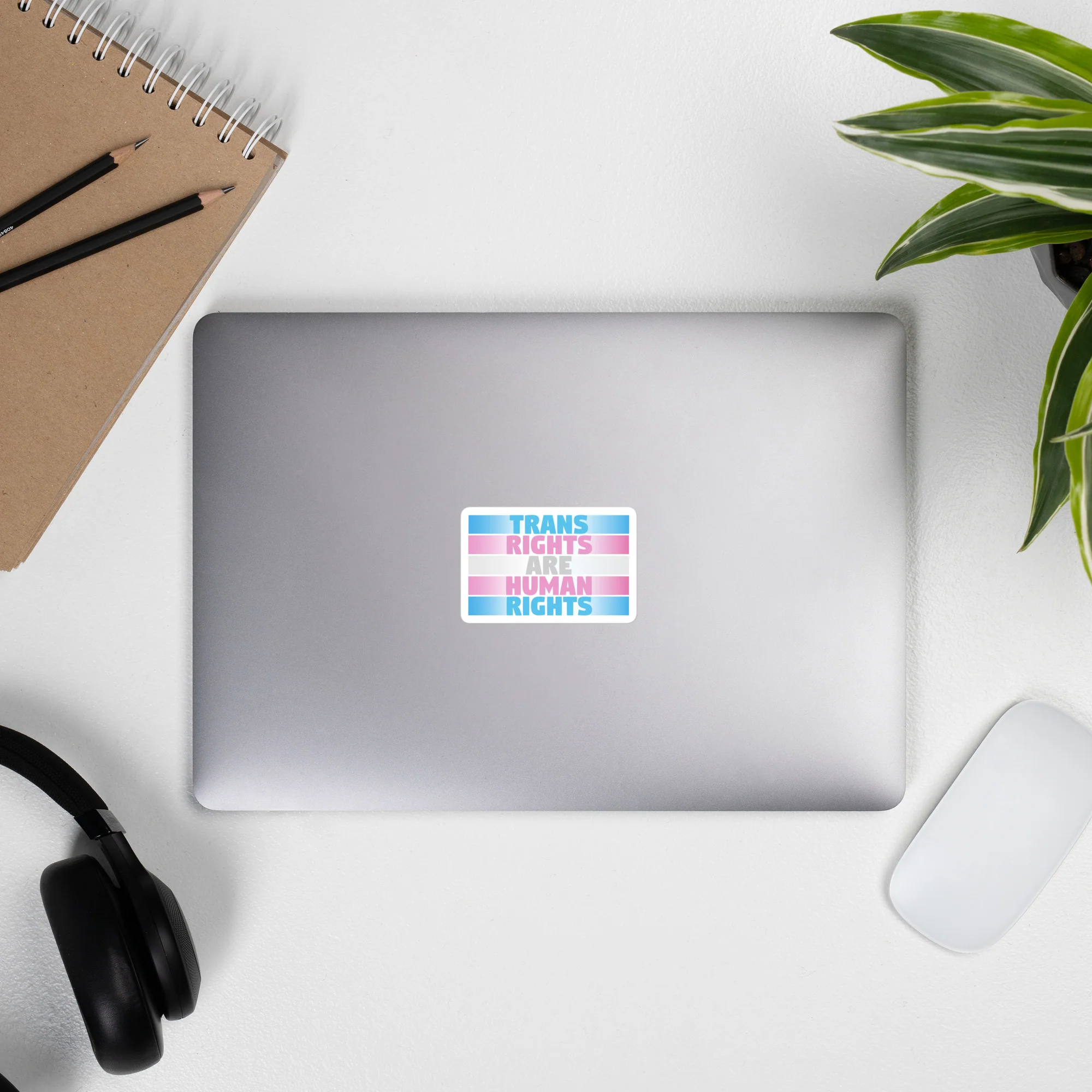 Trans Rights Are Human Rights Fade Sticker - Image 3