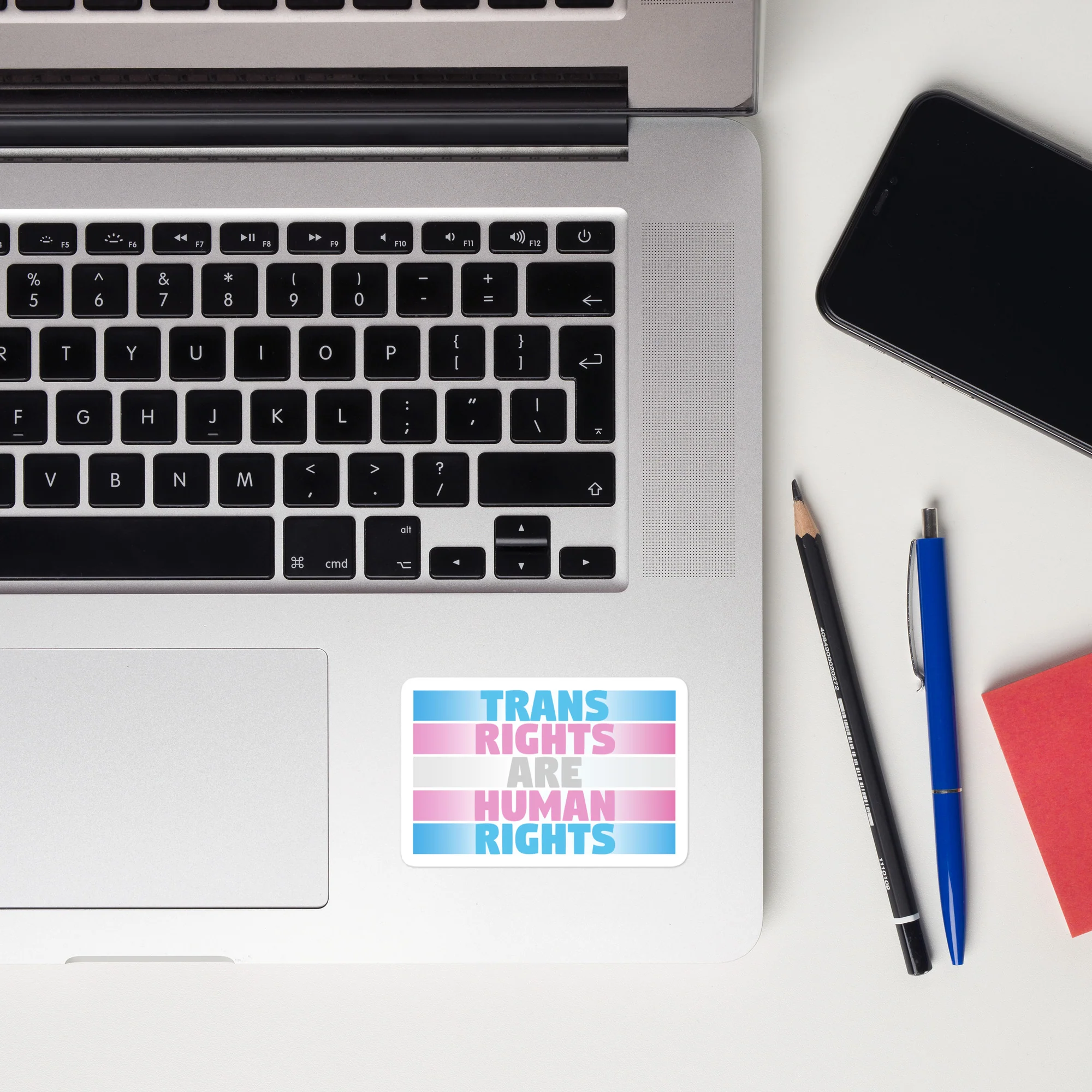 Trans Rights Are Human Rights Fade Sticker - Image 6