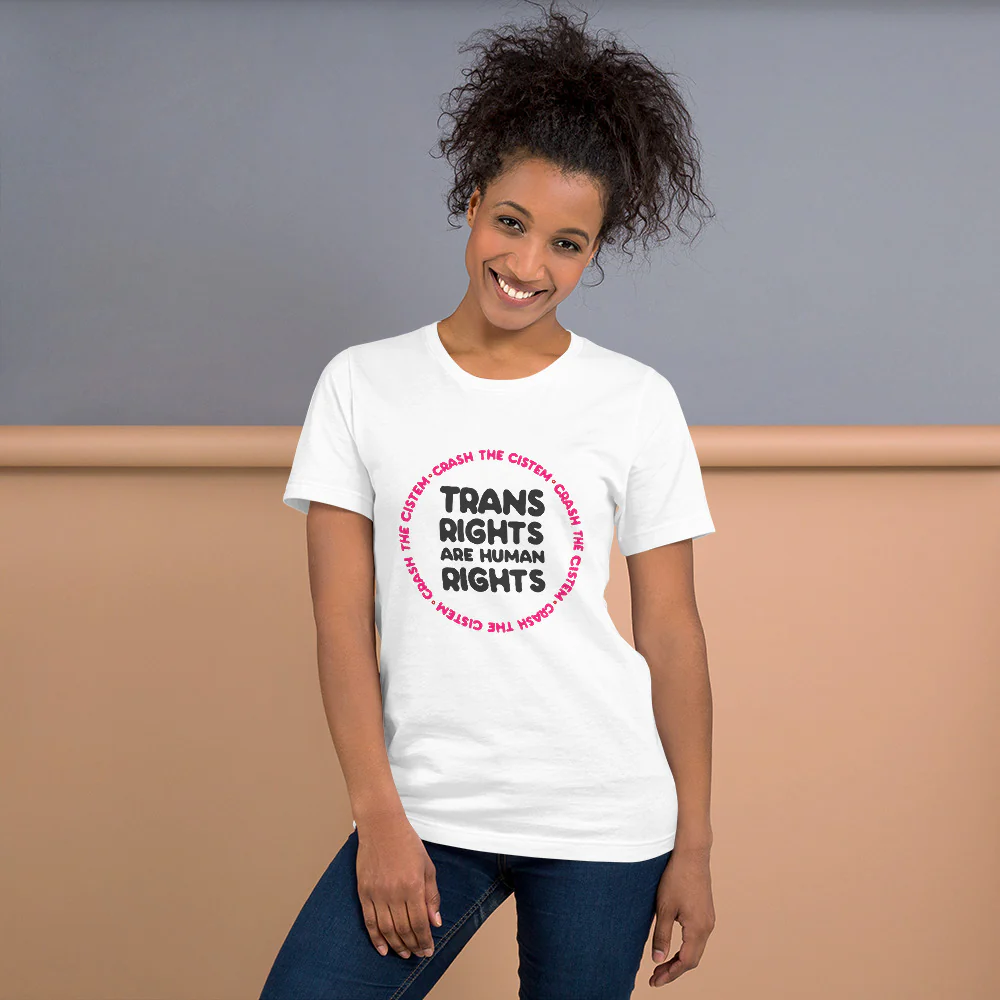 Trans Rights Are Human Rights T-Shirt - Image 3