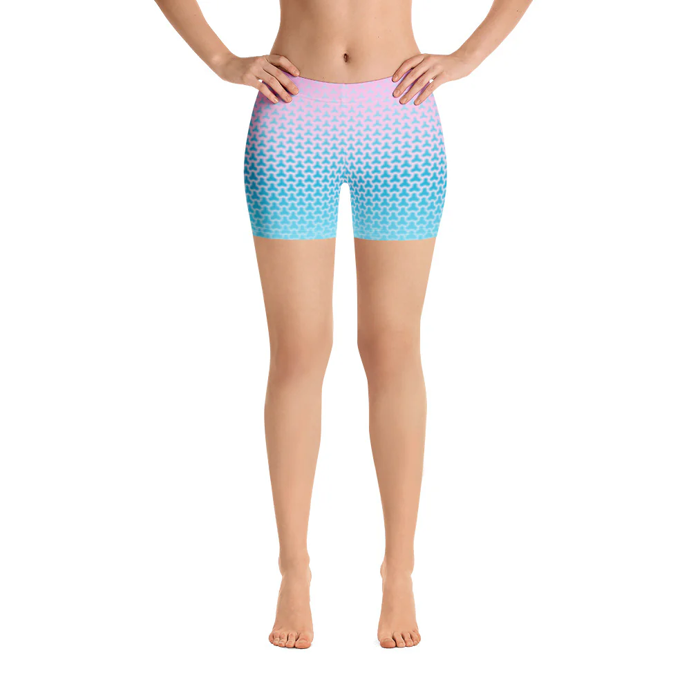Trans Star Fade Legging Shorts - Image 3