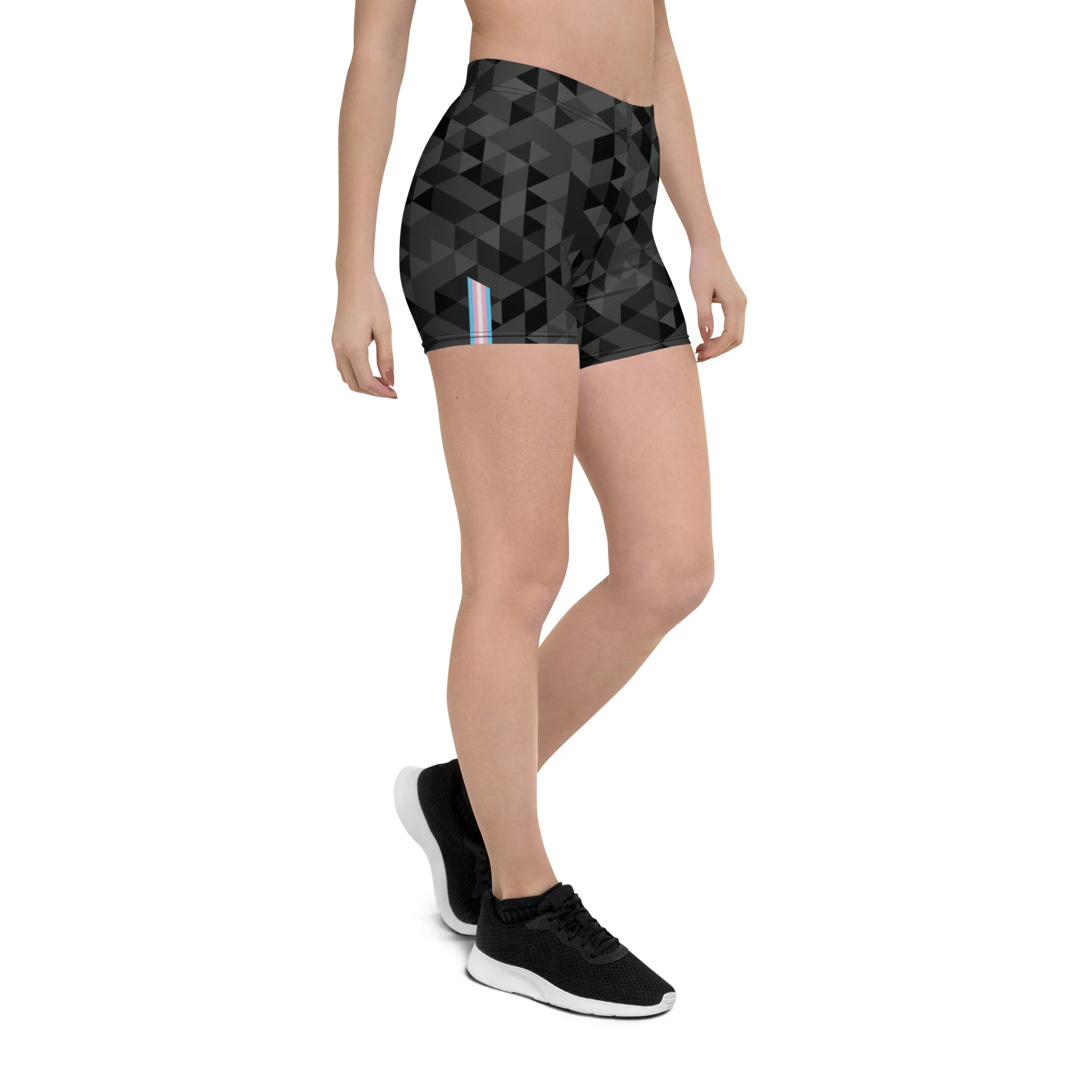 Trans Triangle Pattern Legging Shorts - Image 11