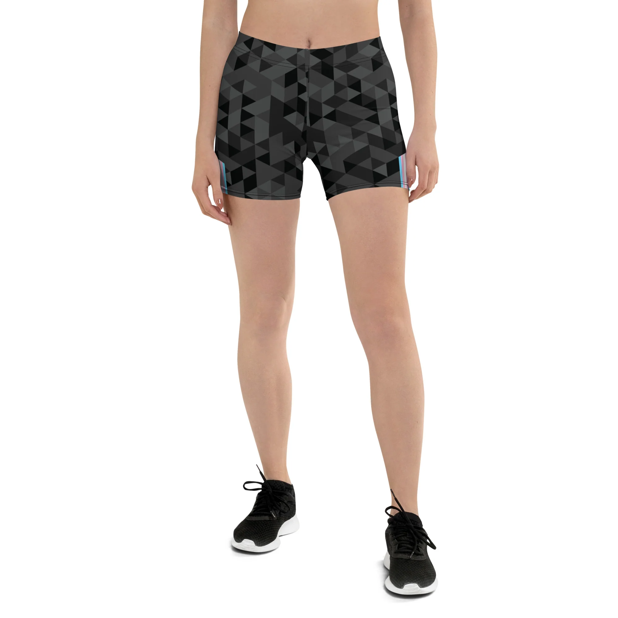 Trans Triangle Pattern Legging Shorts - Image 7