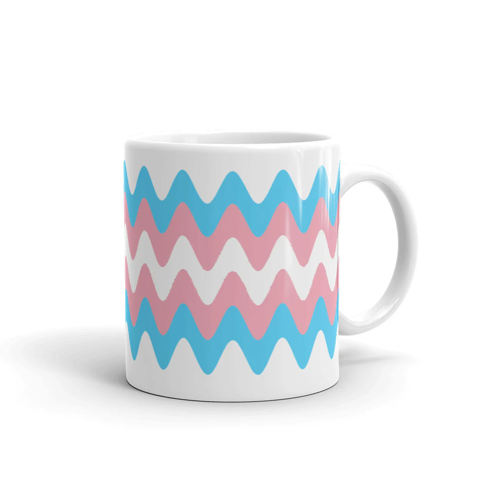 Trans Wavy Pride Flag Mug