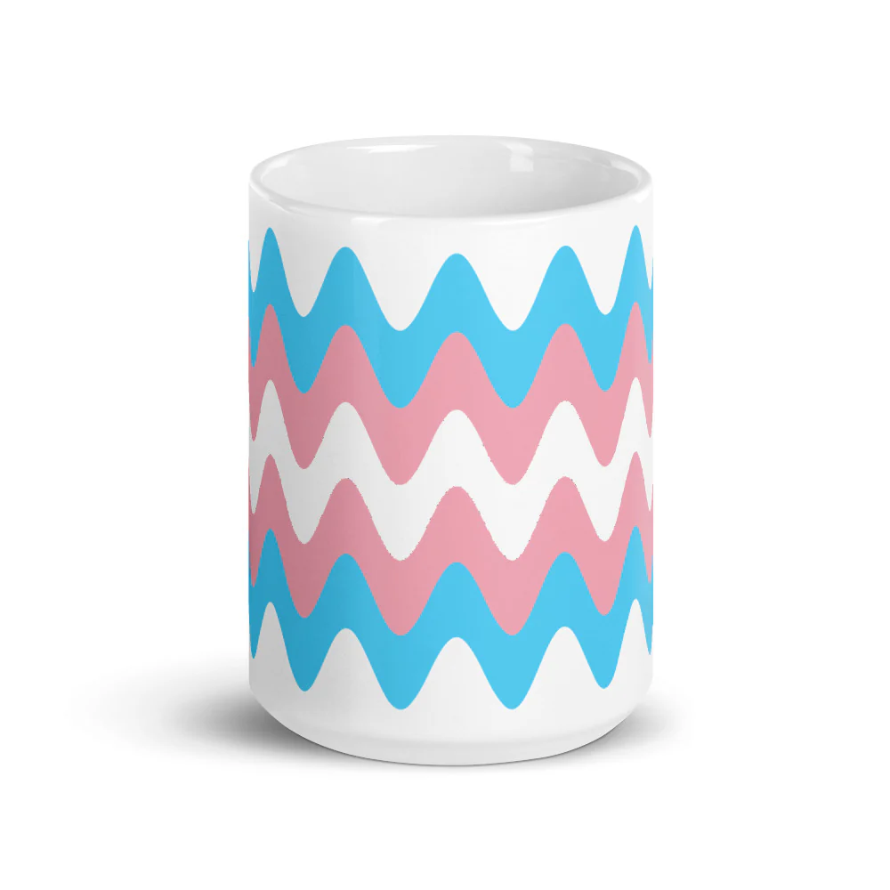 Trans Wavy Pride Flag Mug - Image 6