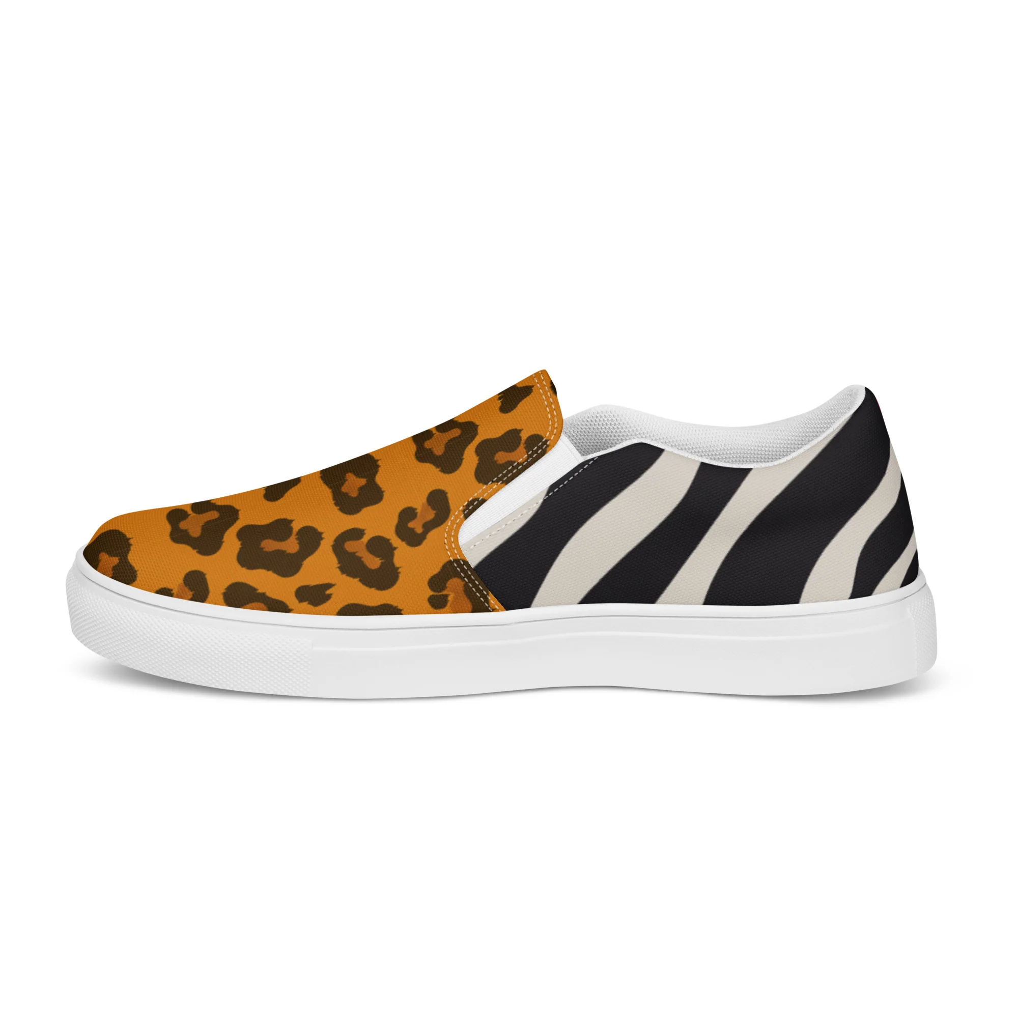 Two Tone Safari Print Slip-on Shoes (male sizes) - Image 2
