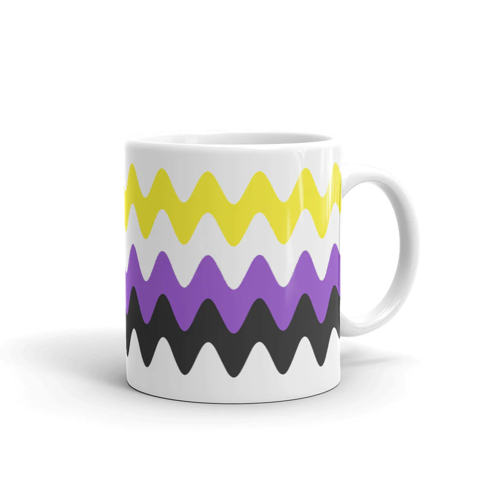 Non Binary Wavy Pride Flag Mug