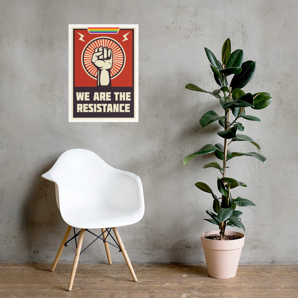We Are The Resistance (Rainbow) Poster - Image 6