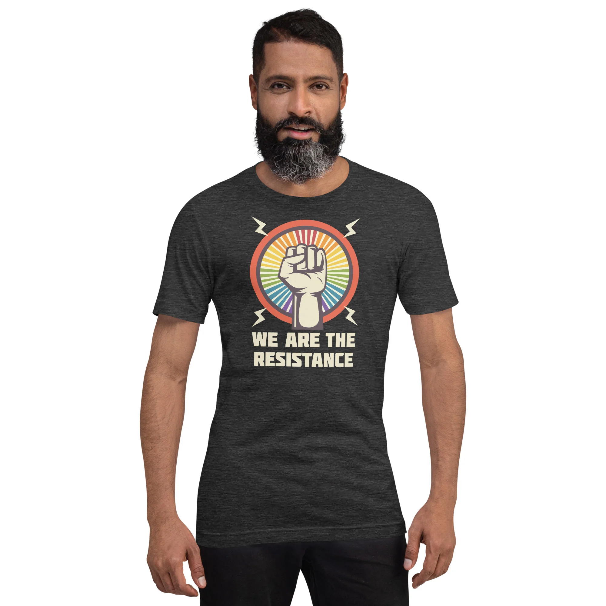 We Are The Resistance Rainbow Starburst T-Shirt - Image 2