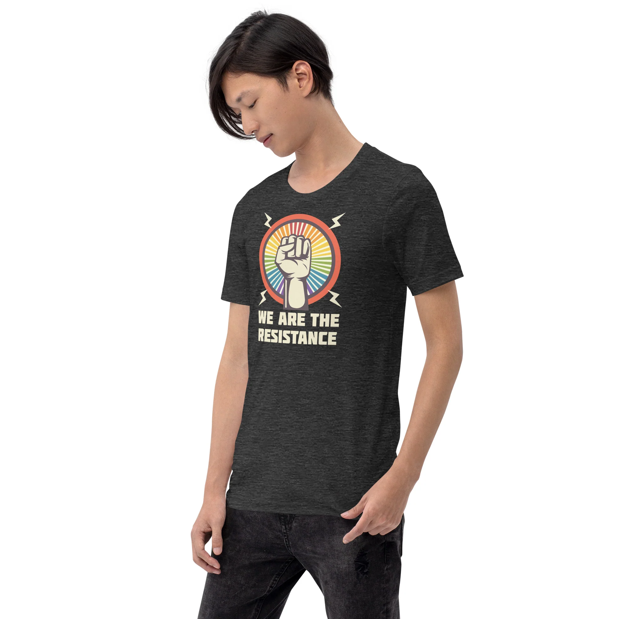 We Are The Resistance Rainbow Starburst T-Shirt - Image 4