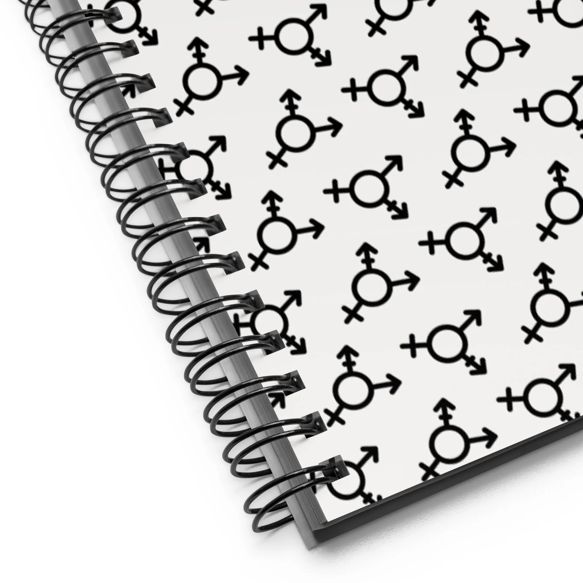 White Trans Symbol Pattern Notebook - Image 6