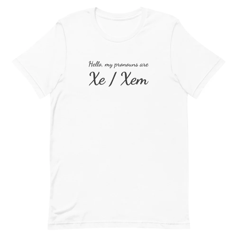 Xe / Xem Pronouns T-Shirt - Image 2