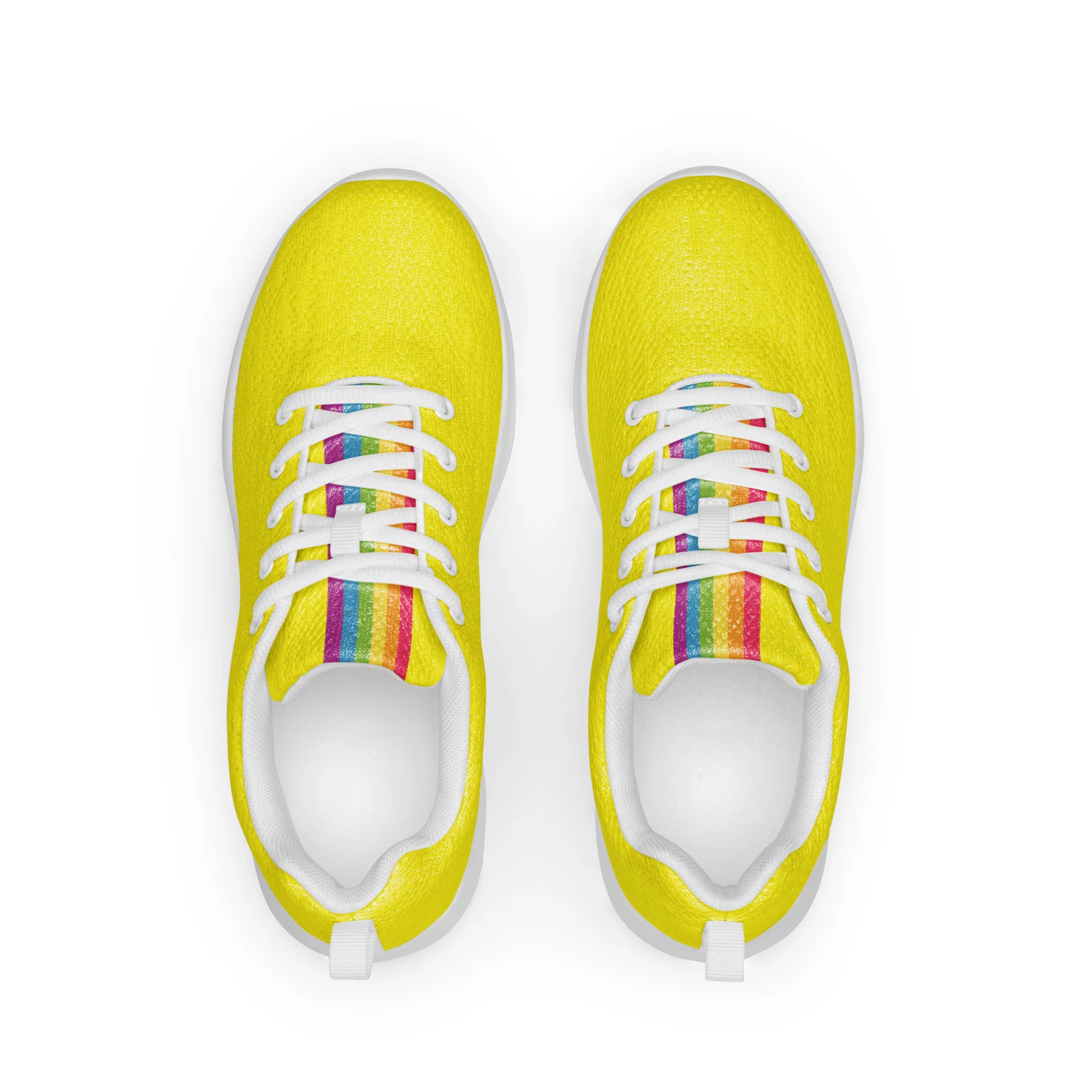 Yellow Rainbow Pride Flag Trainers (male sizes) - Image 3