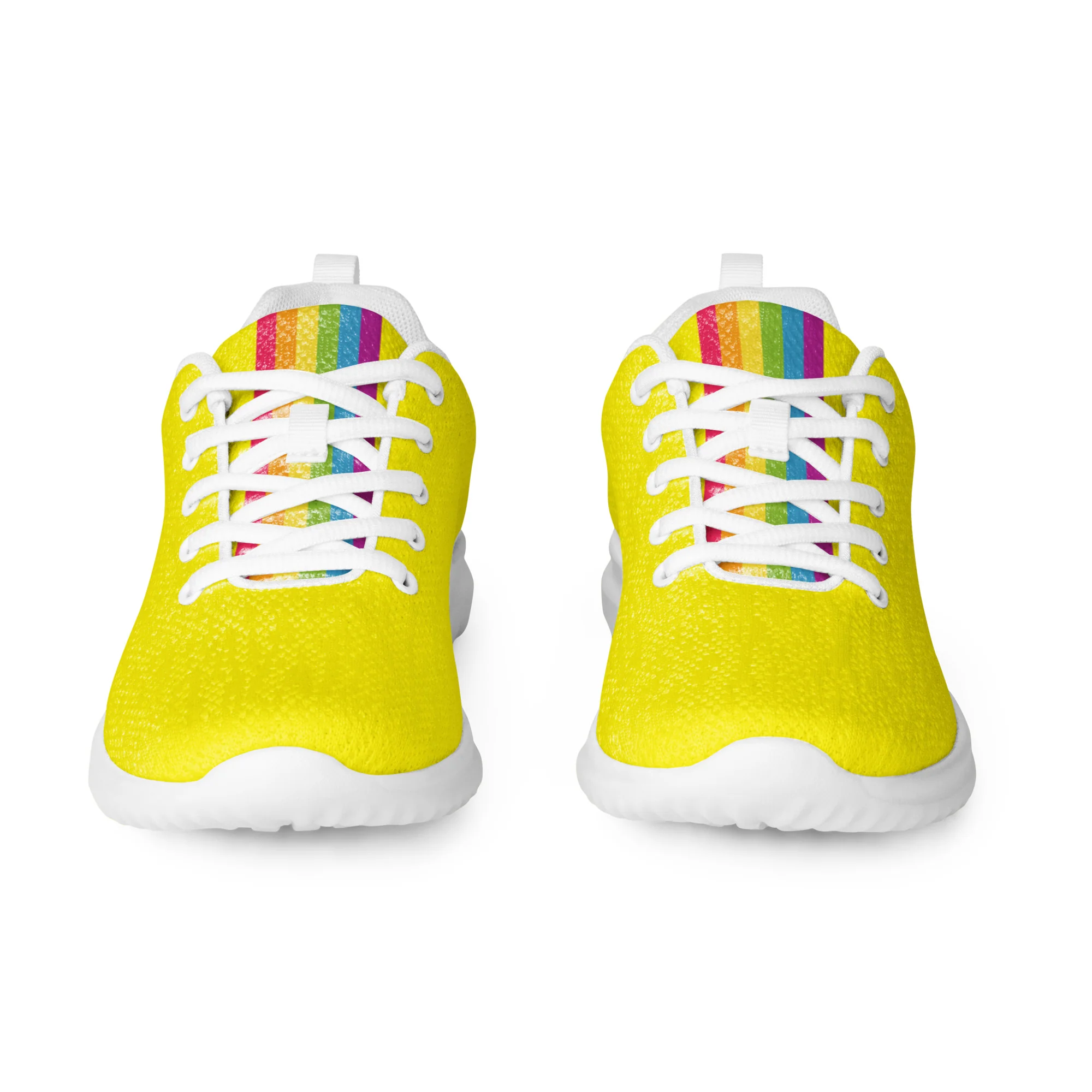 Yellow Rainbow Pride Flag Trainers (male sizes) - Image 9