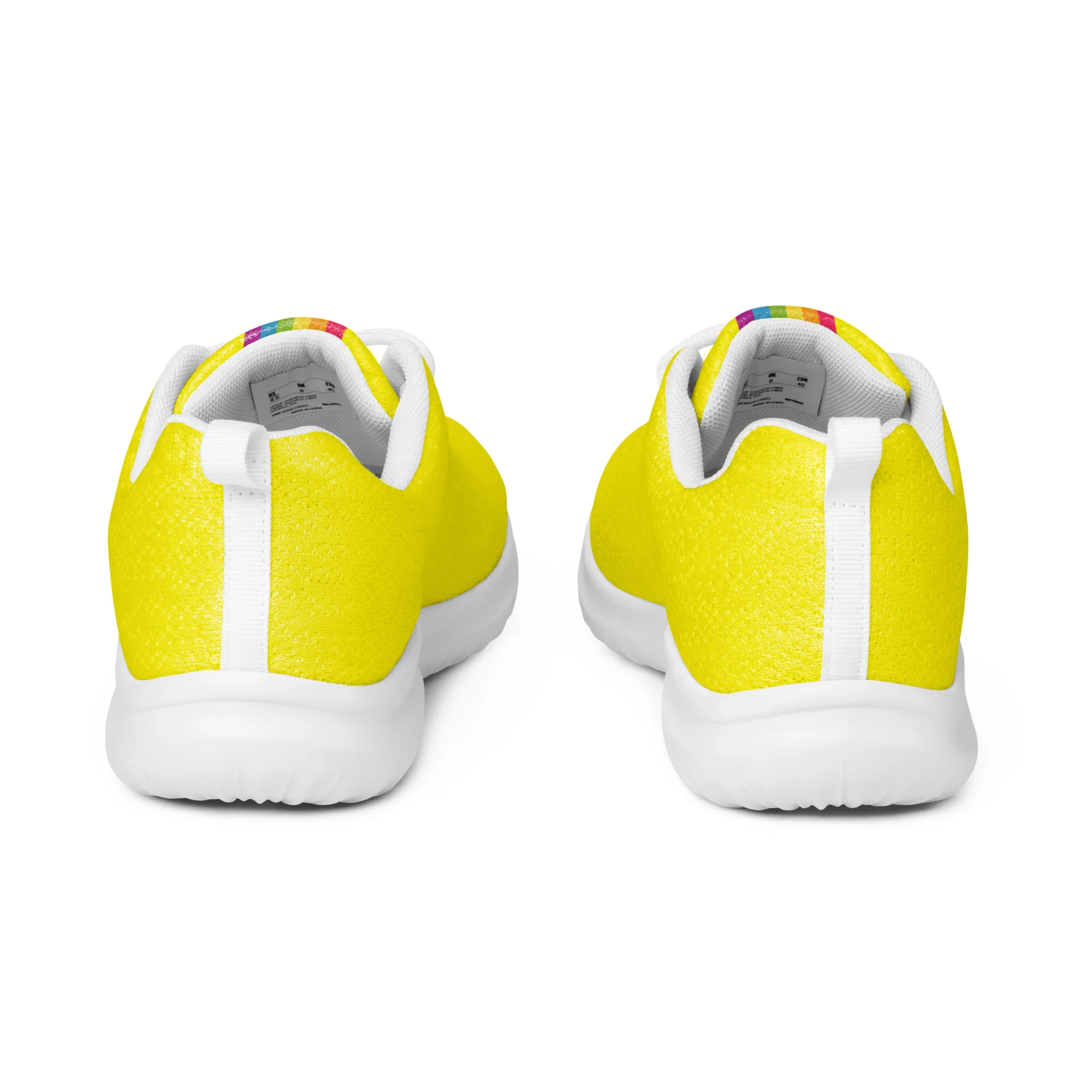 Yellow Rainbow Pride Trainers (female sizes) - Image 4