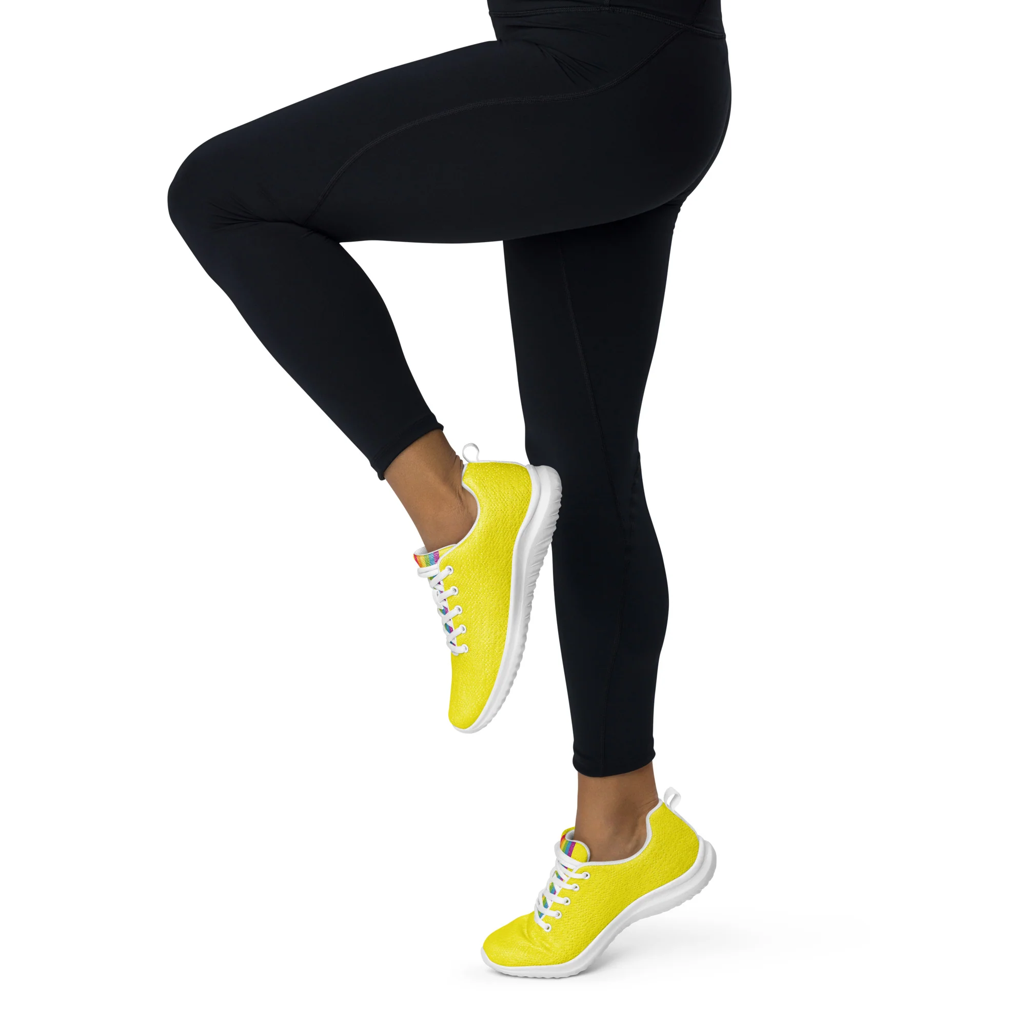 Yellow Rainbow Pride Trainers (female sizes) - Image 7