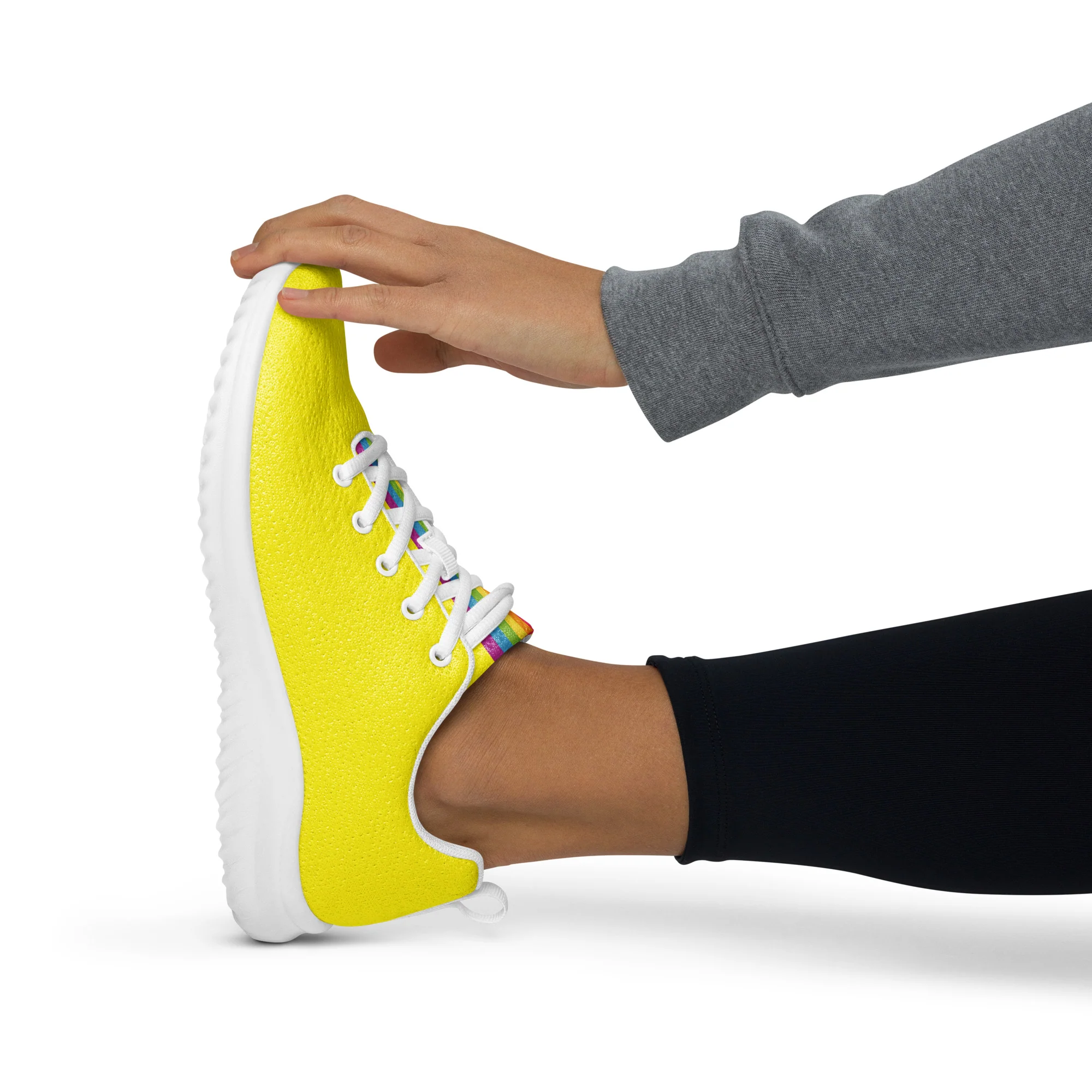 Yellow Rainbow Pride Trainers (female sizes) - Image 8