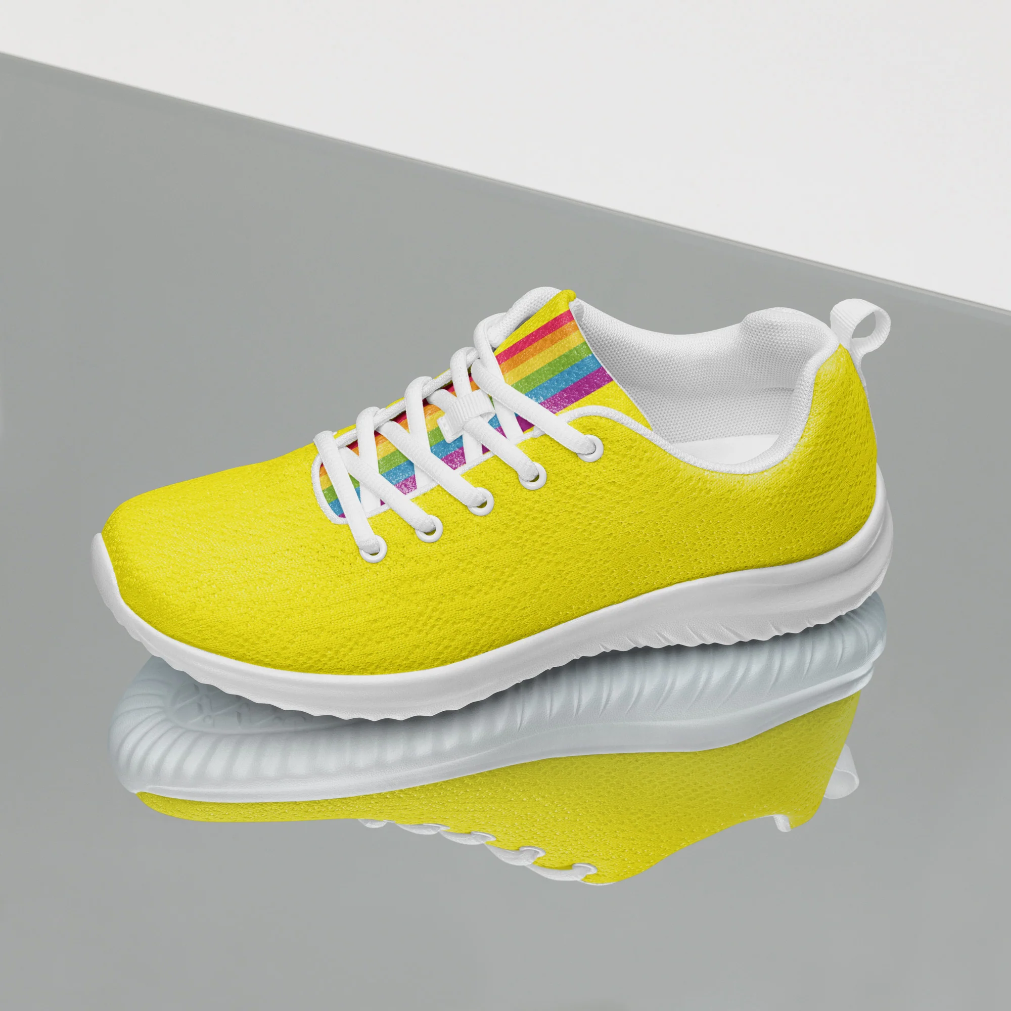 Yellow Rainbow Pride Trainers (female sizes) - Image 9