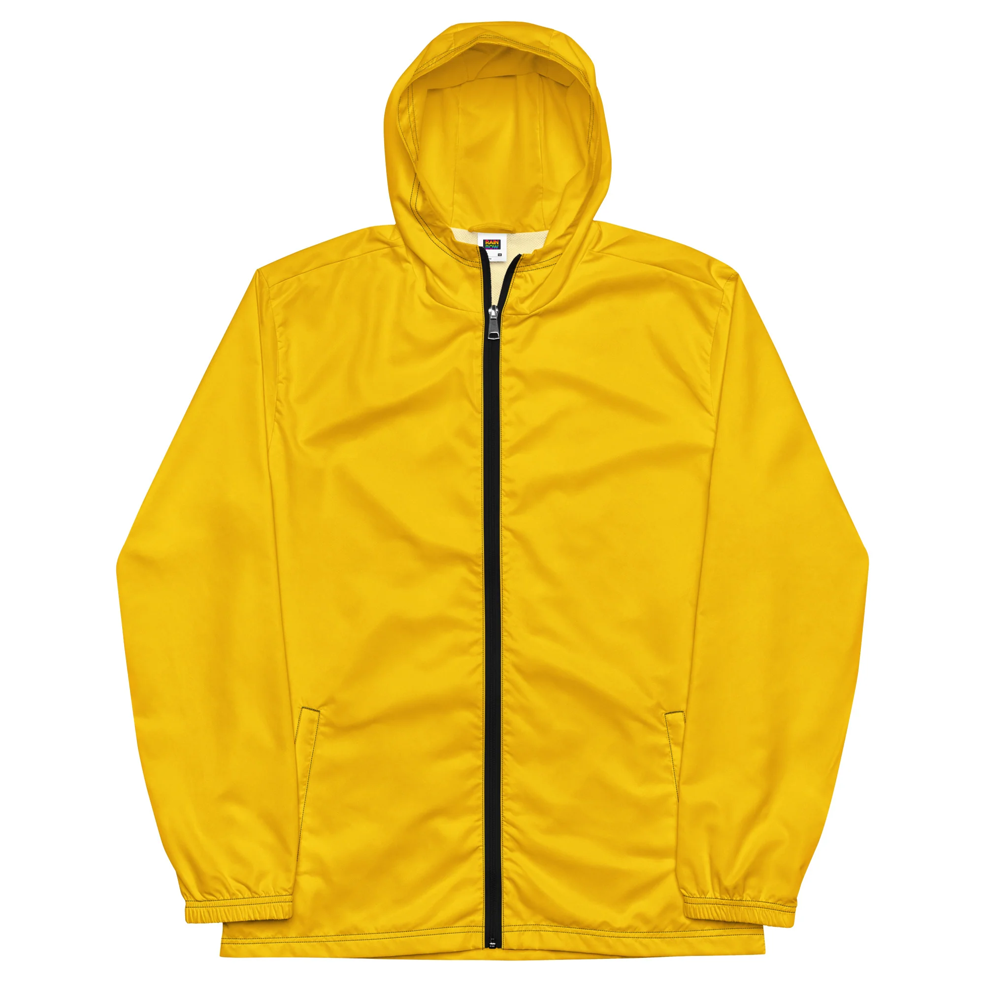 Yellow Windbreaker With Rainbow Pride Inside - Image 6