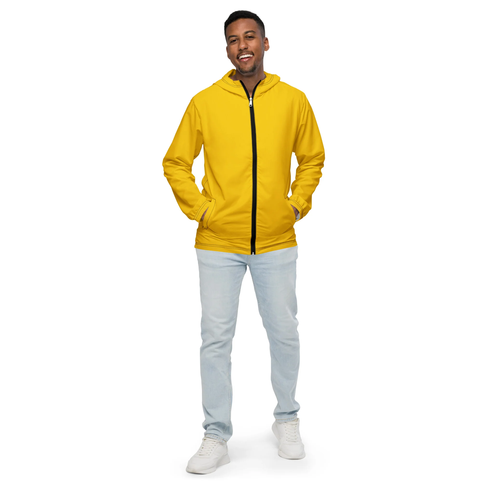 Yellow Windbreaker With Rainbow Pride Inside - Image 8