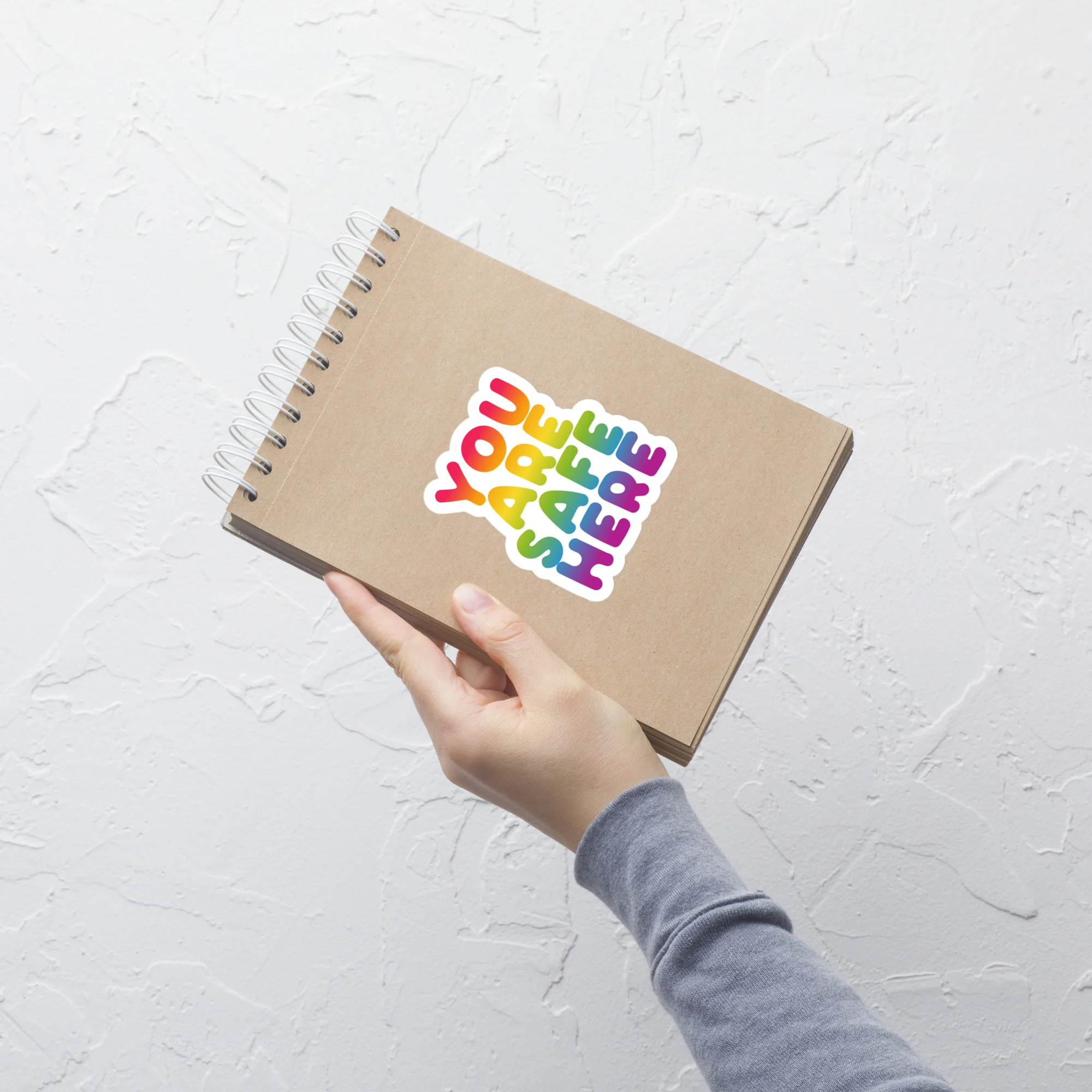 You Are Safe Here Rainbow Sticker - Image 3